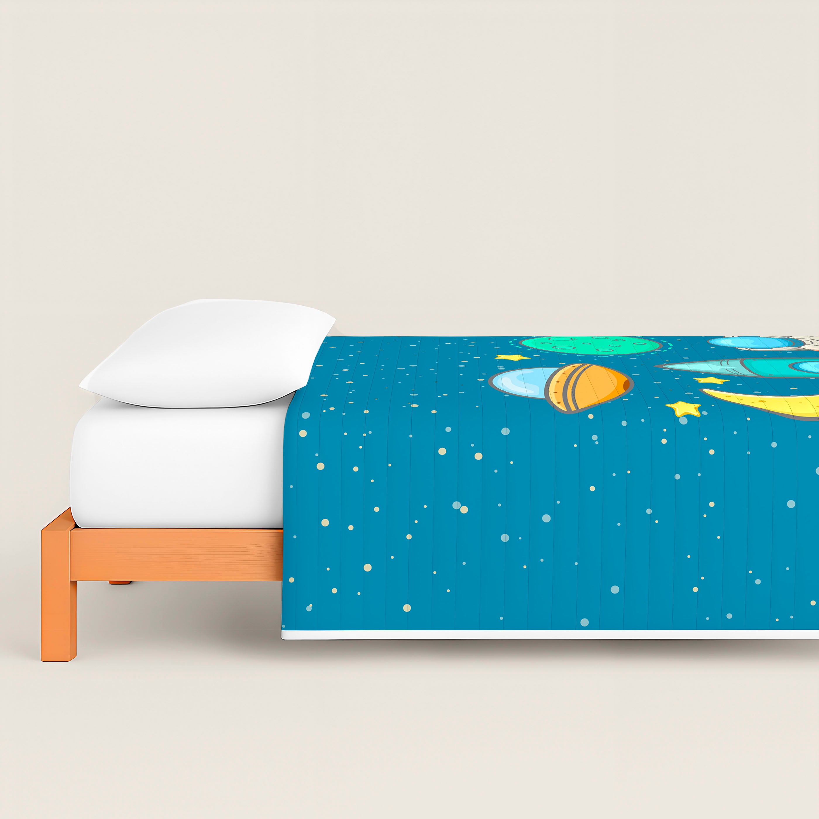 COLCHA BOUTI REVERSIBLE ESTAMPADA INFANTIL GALA 100% ALGODÓN