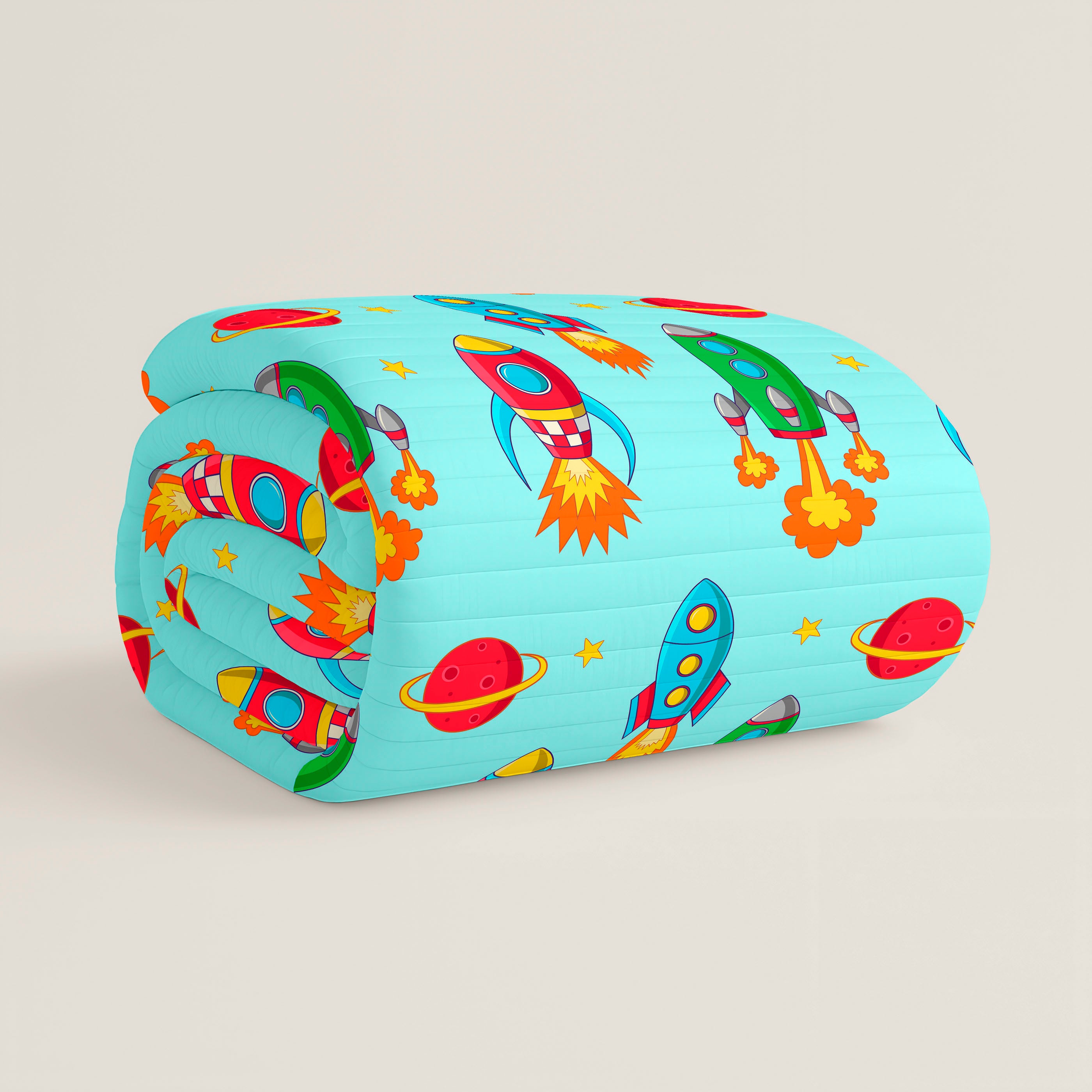 COLCHA BOUTI REVERSIBLE ESTAMPADA INFANTIL GALA 100% ALGODÓN