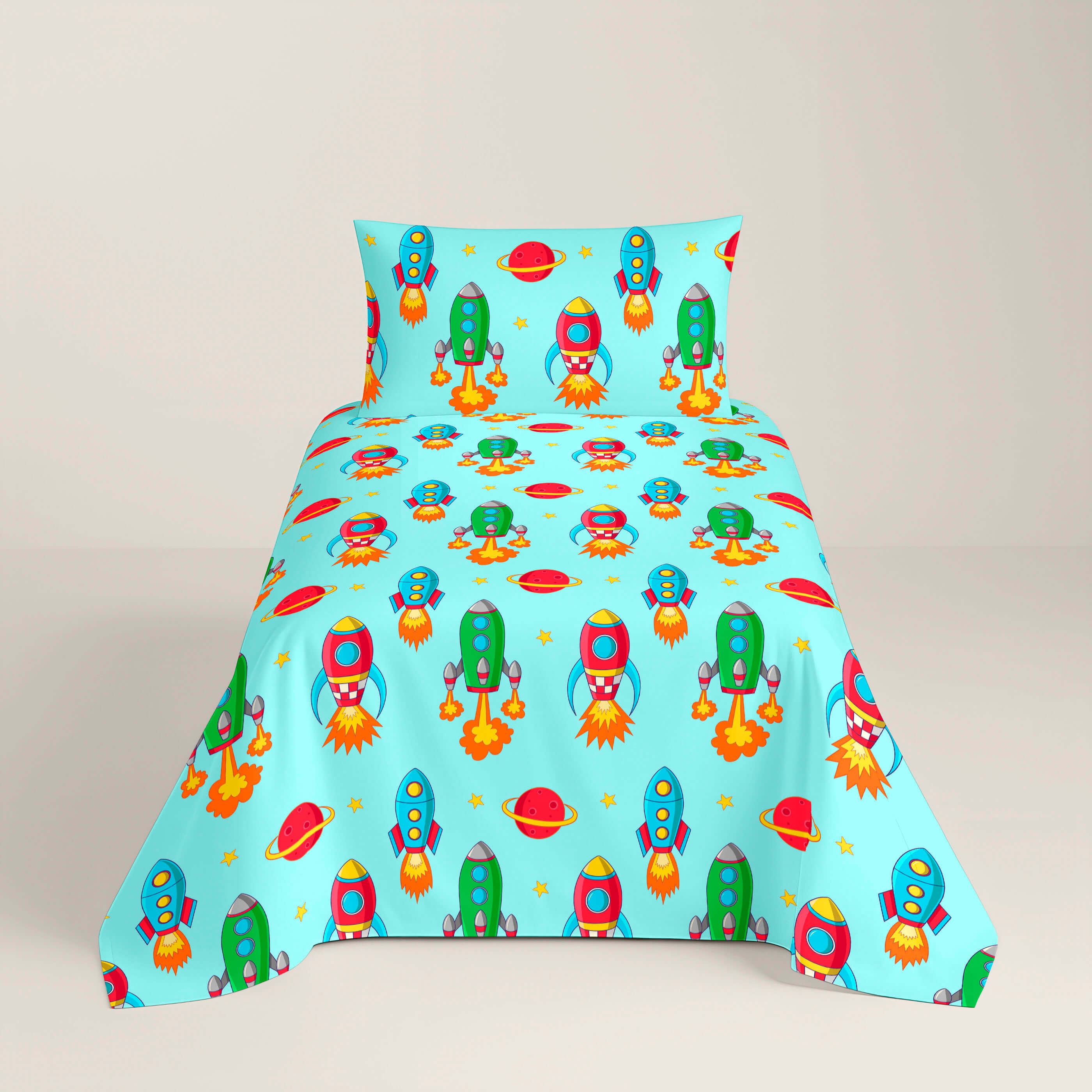 JUEGO SÁBANAS ESTAMPADAS INFANTIL GALA B 100% ALGODÓN