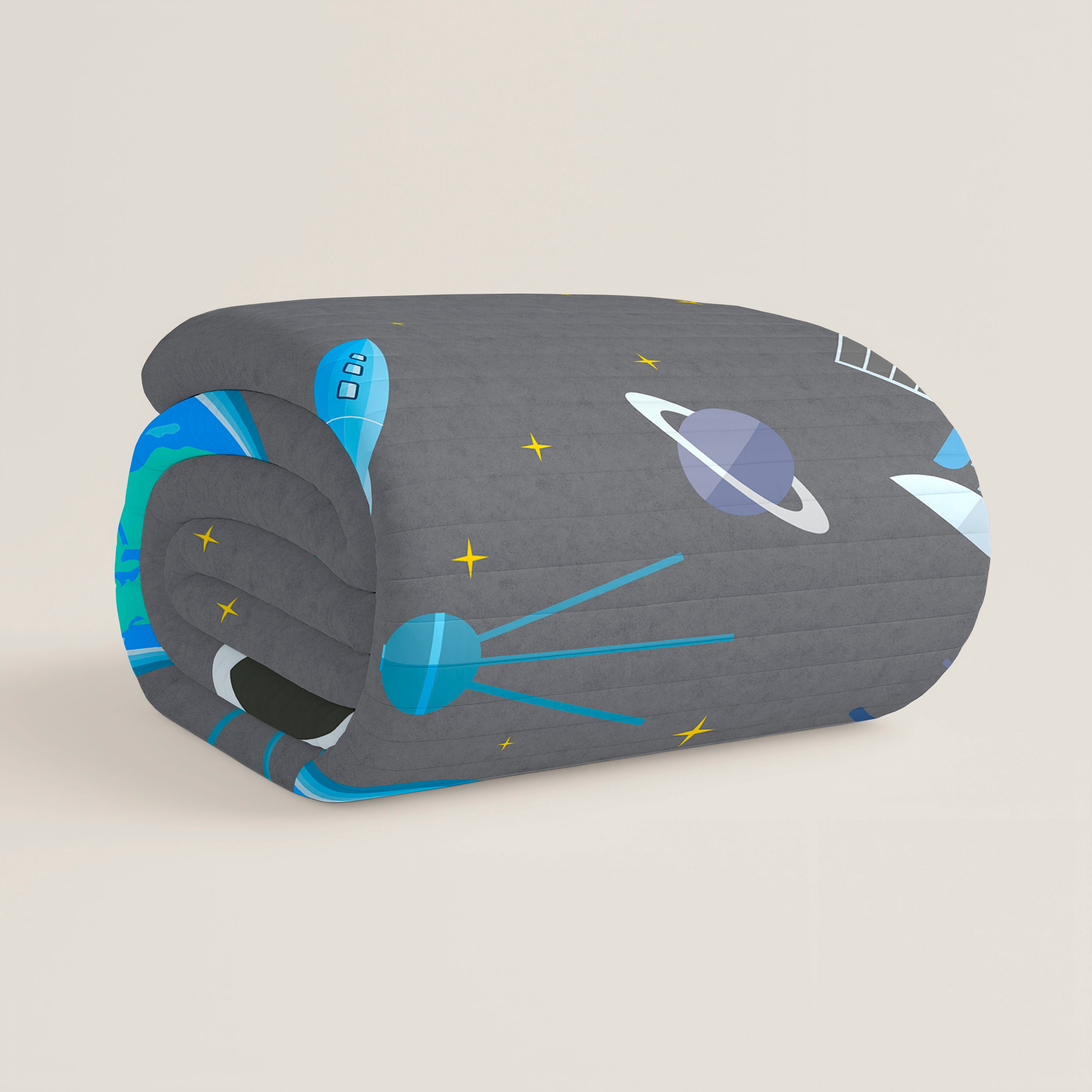 COLCHA BOUTI REVERSIBLE ESTAMPADA INFANTIL BERTO 100% ALGODÓN