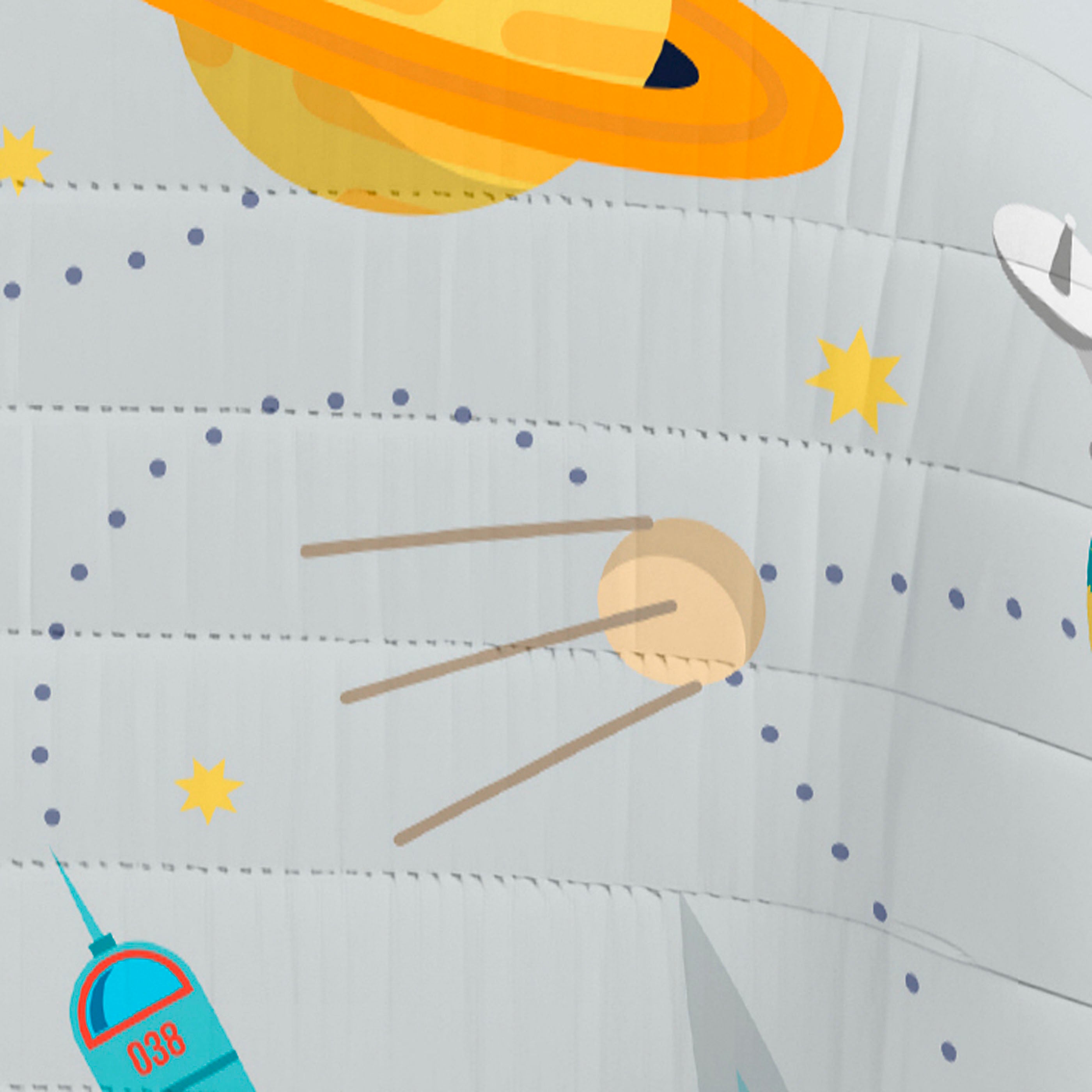 COLCHA BOUTI REVERSIBLE ESTAMPADA INFANTIL BERTO 100% ALGODÓN