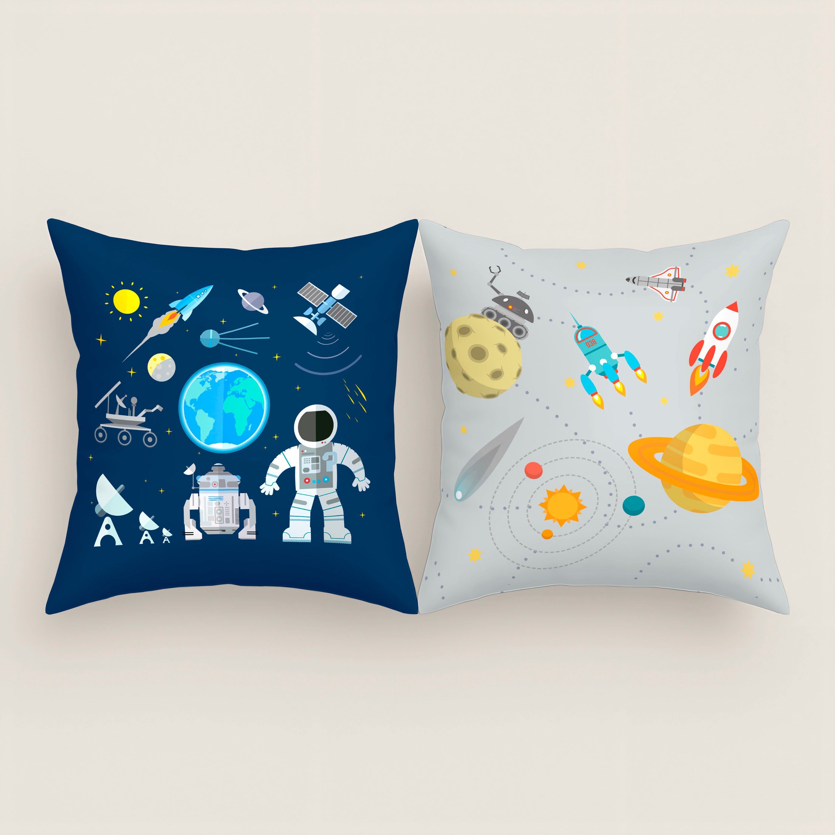 FUNDA DE COJÍN INFANTIL ESTAMPADO BERTO 100% ALGODÓN