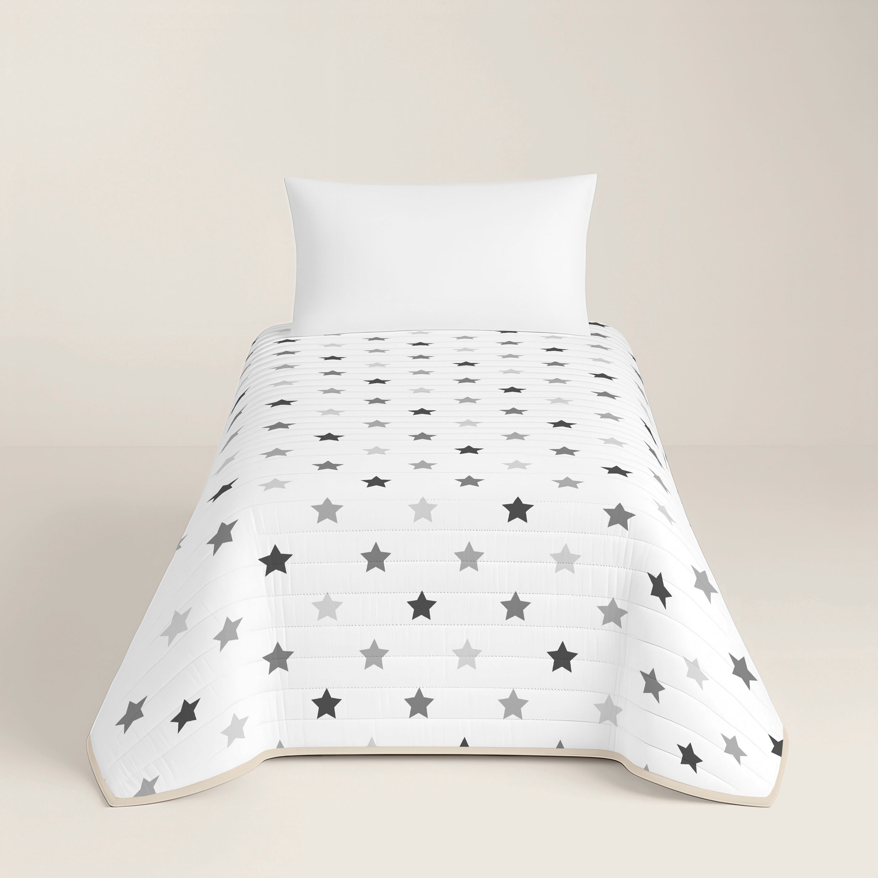 COLCHA BOUTI REVERSIBLE ESTAMPADA INFANTIL INDIGO 100% ALGODÓN