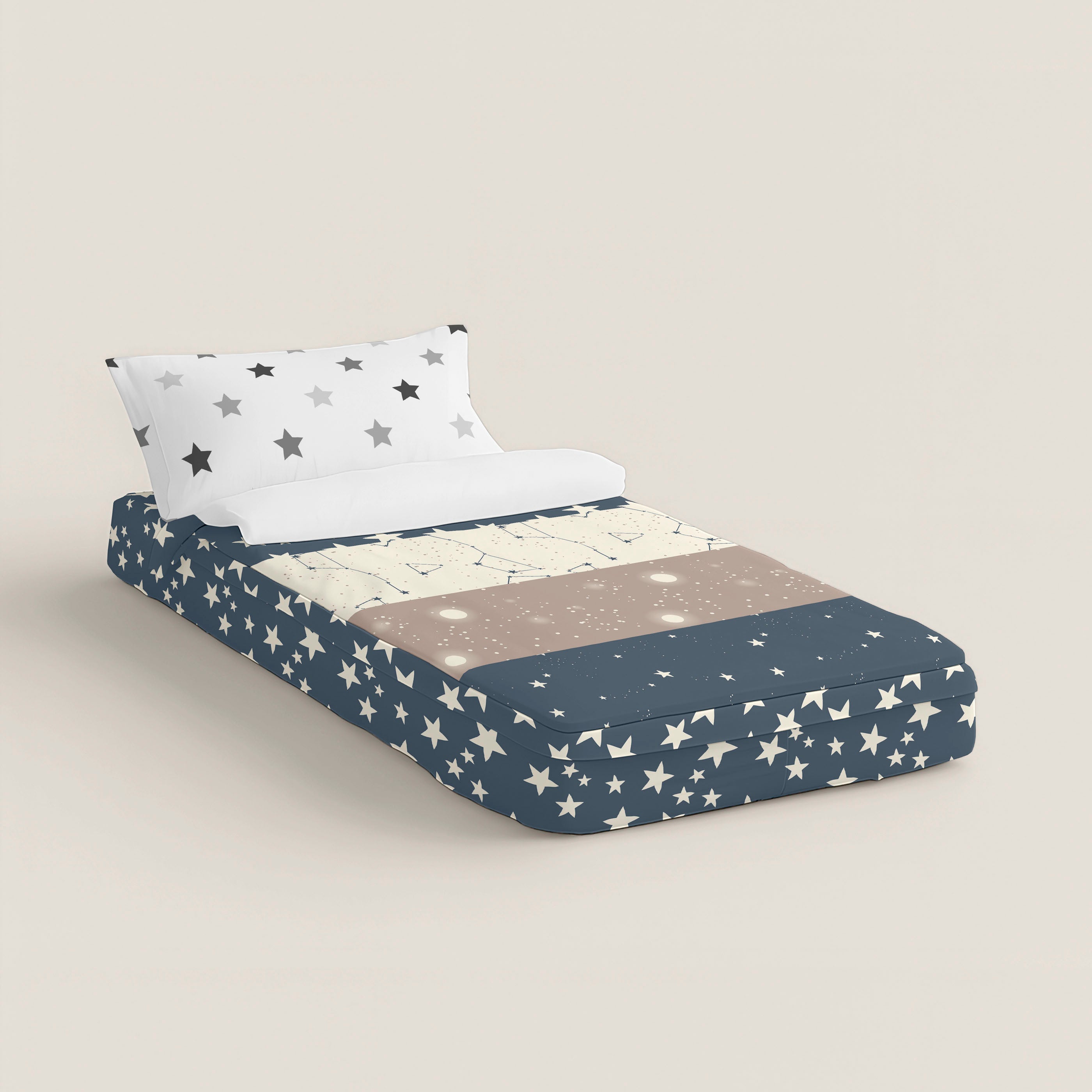 SACO NÓRDICO INFANTIL INDIGO A 100% ALGODÓN