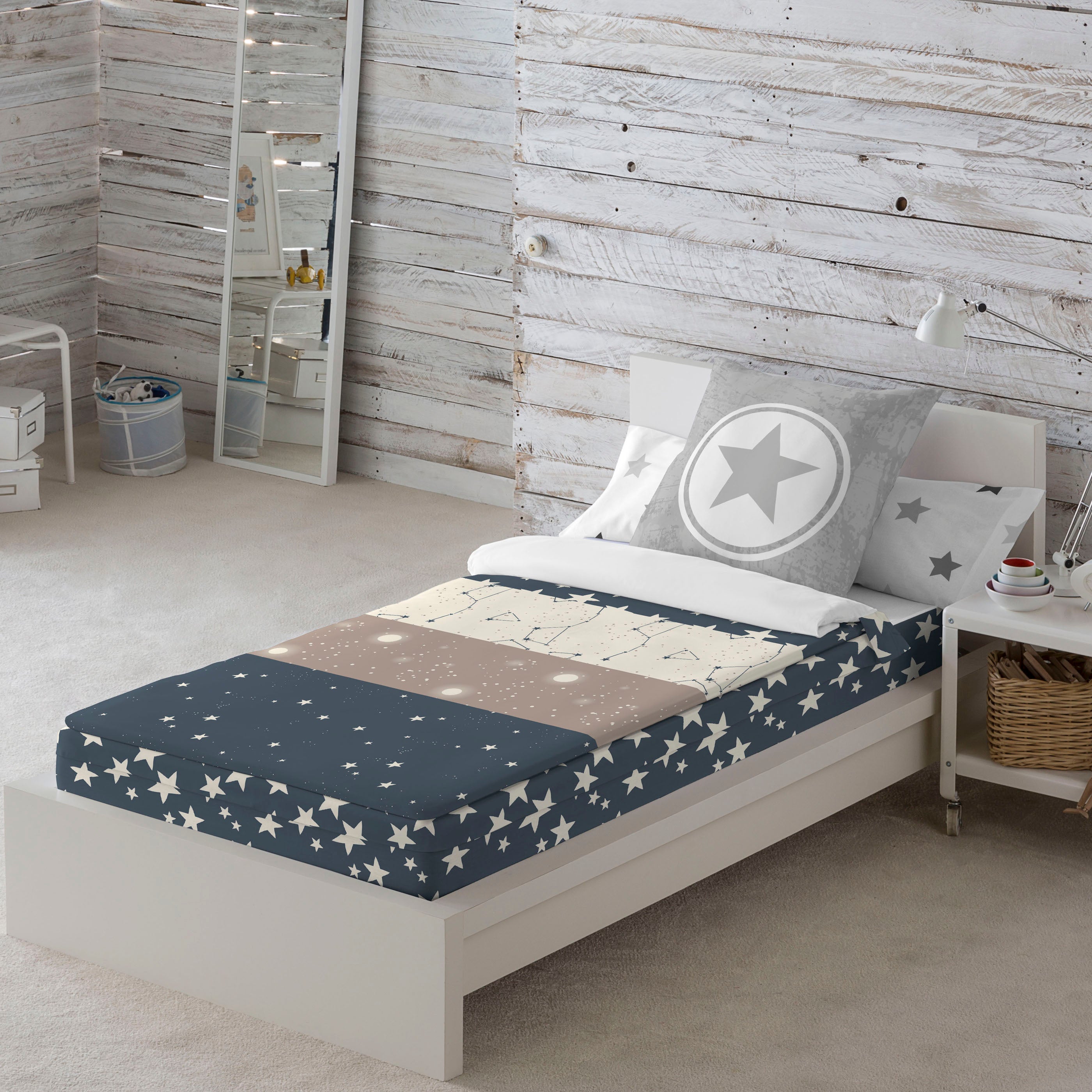 SACO NÓRDICO INFANTIL INDIGO A 100% ALGODÓN