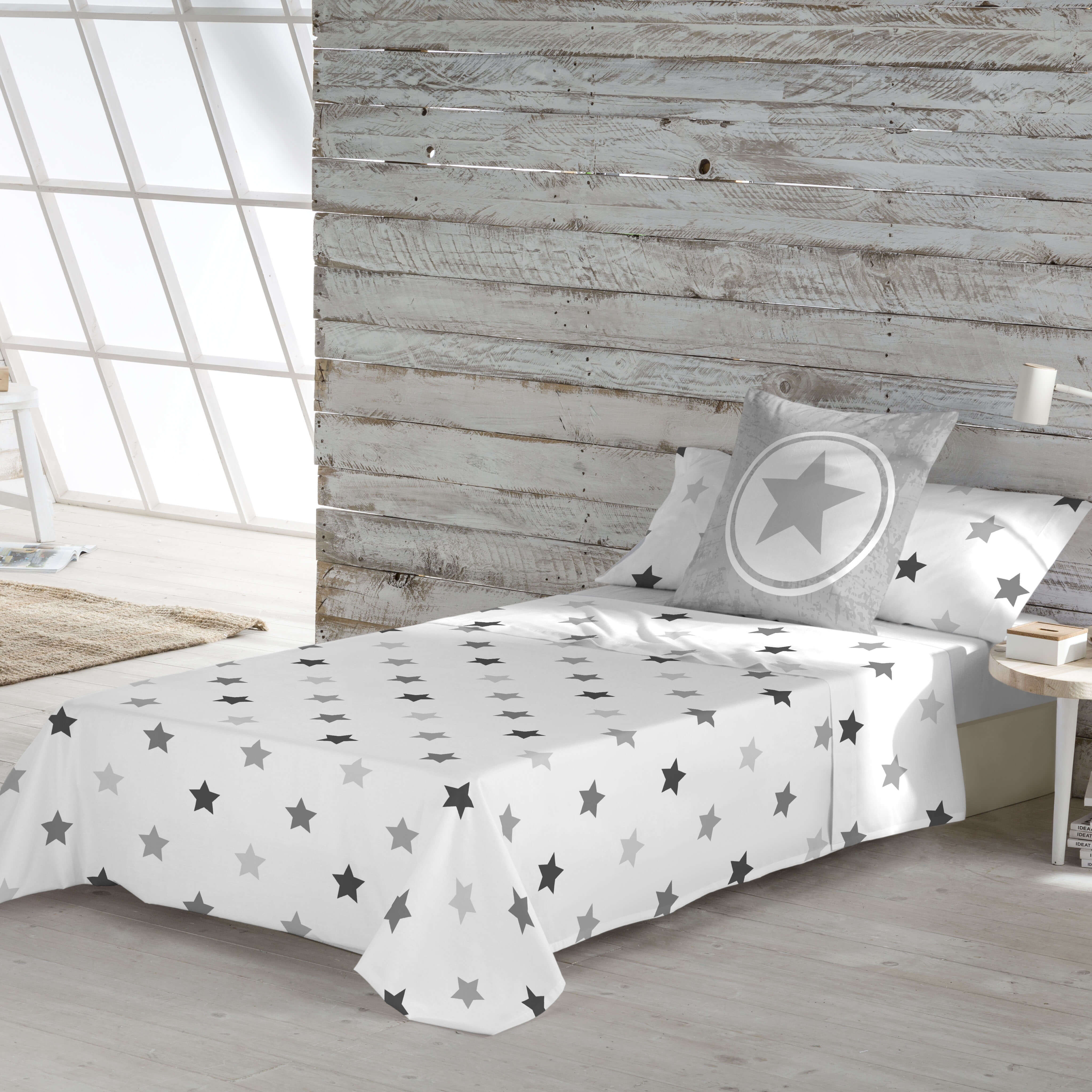 JUEGO SÁBANAS ESTAMPADAS INFANTIL INDIGO B 100% ALGODÓN