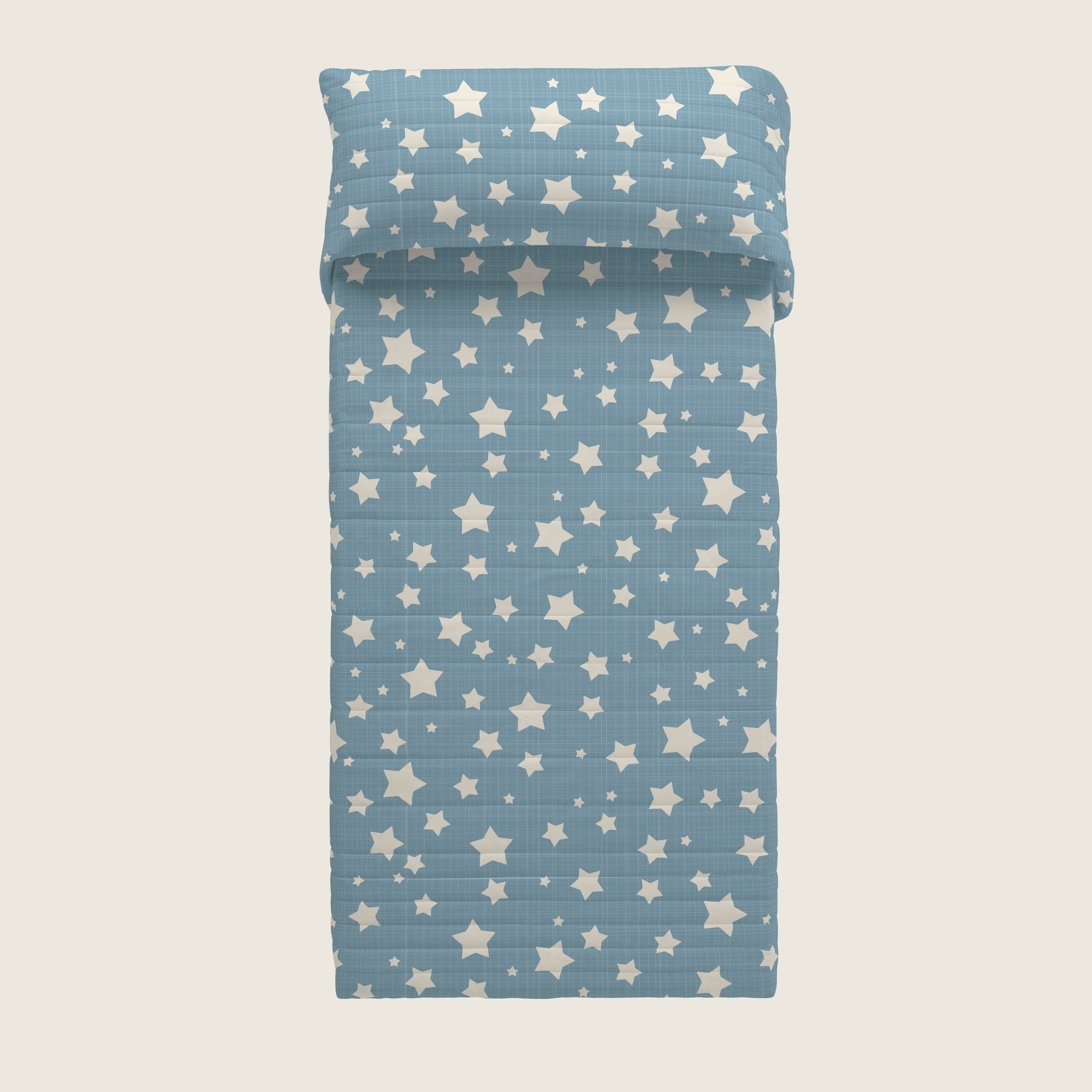 COLCHA BOUTI REVERSIBLE ESTAMPADA INFANTIL IVETT 100% ALGODÓN