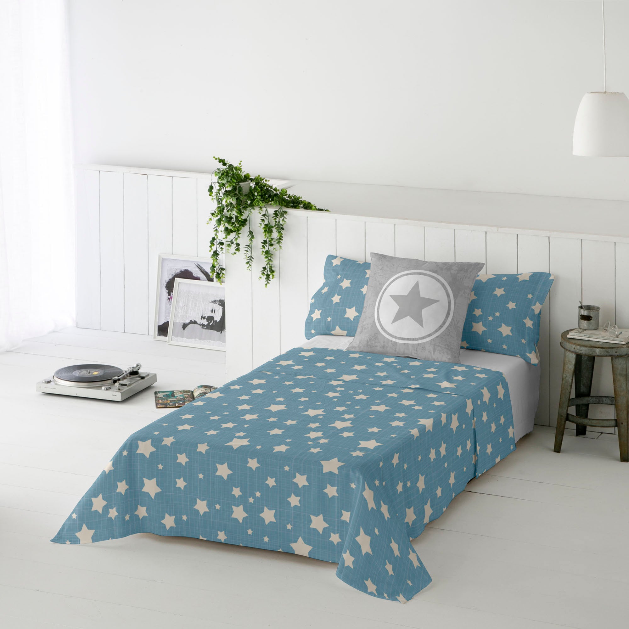 JUEGO SÁBANAS ESTAMPADAS INFANTIL IVETT B 100% ALGODÓN