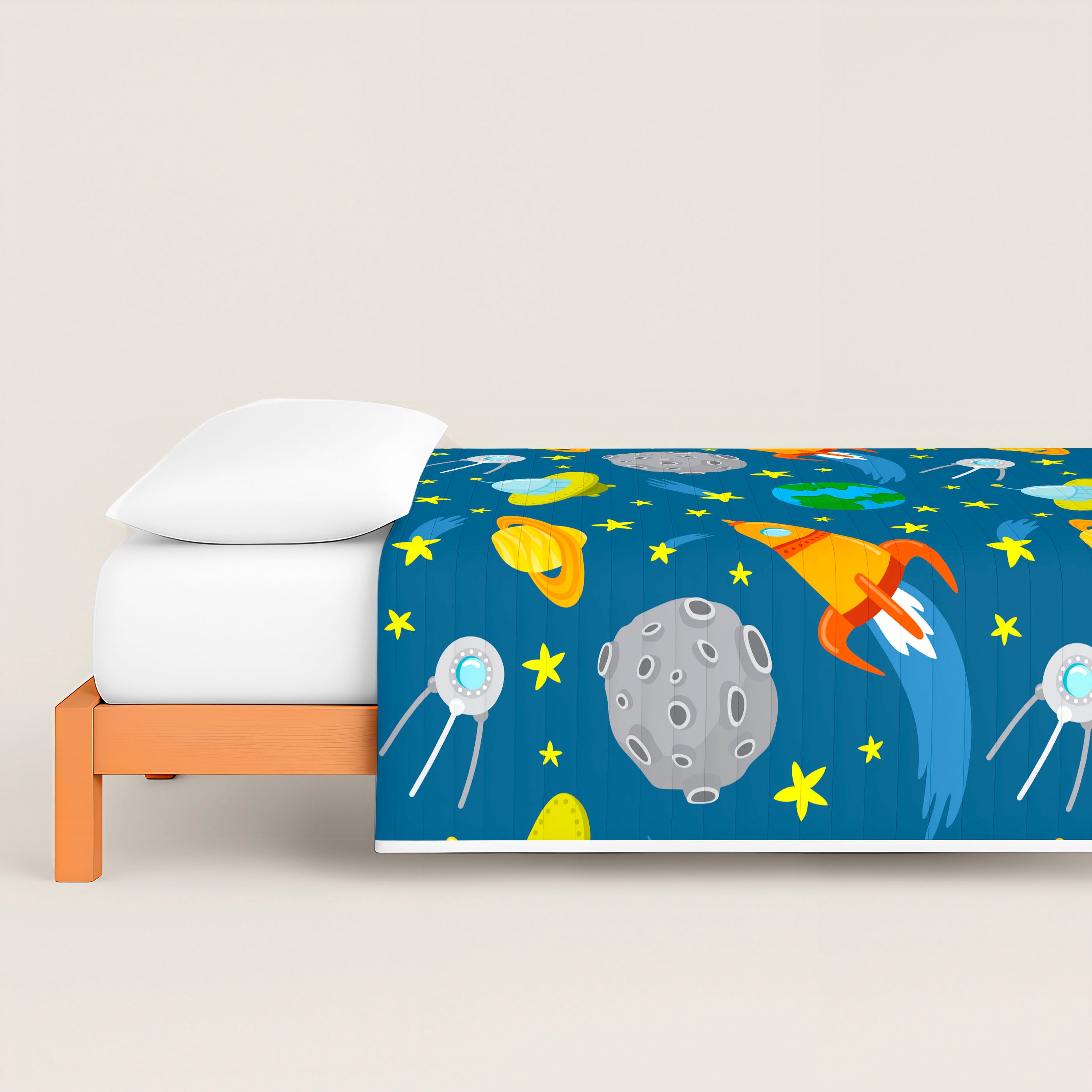 COLCHA BOUTI REVERSIBLE ESTAMPADA INFANTIL LLUC 100% ALGODÓN