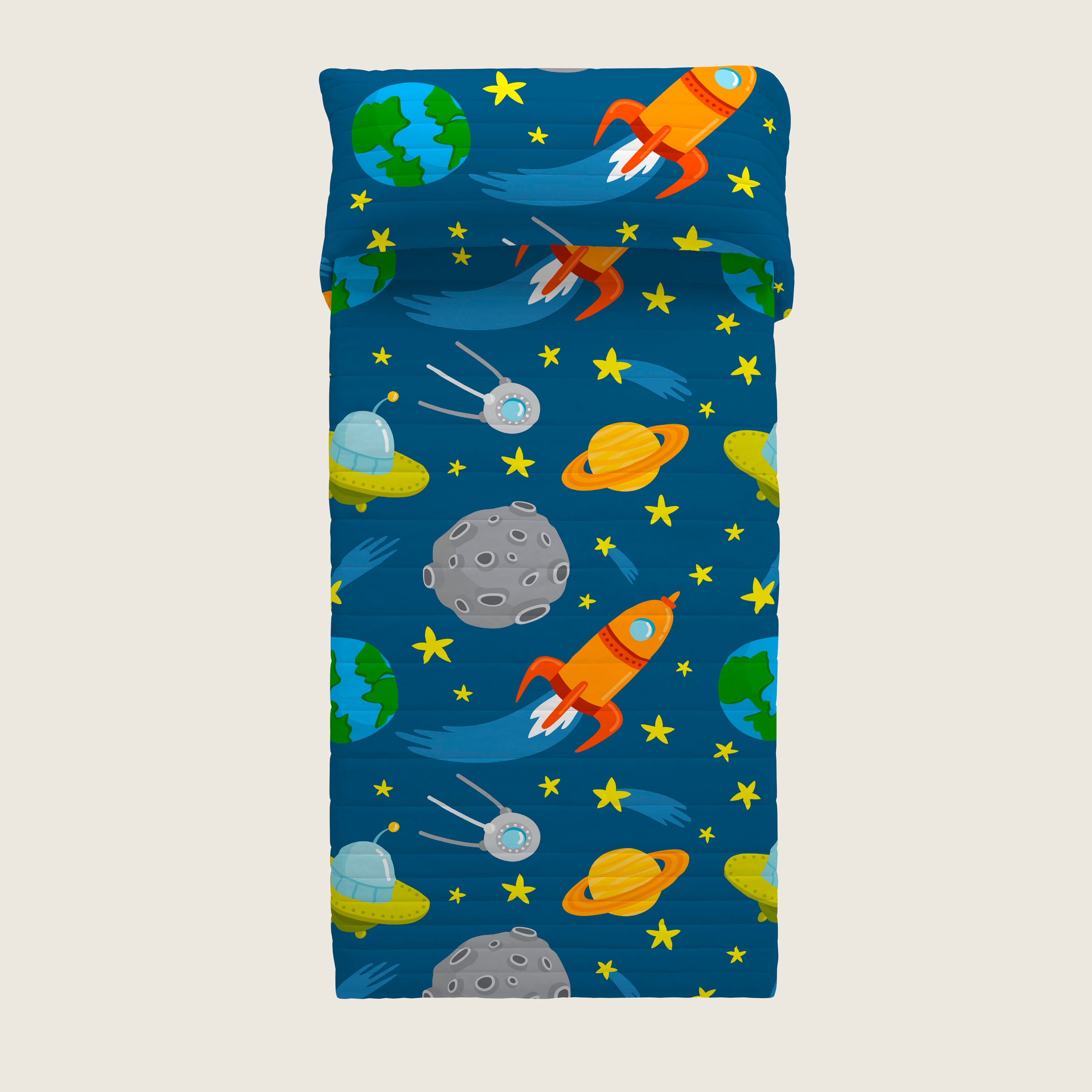 COLCHA BOUTI REVERSIBLE ESTAMPADA INFANTIL LLUC 100% ALGODÓN