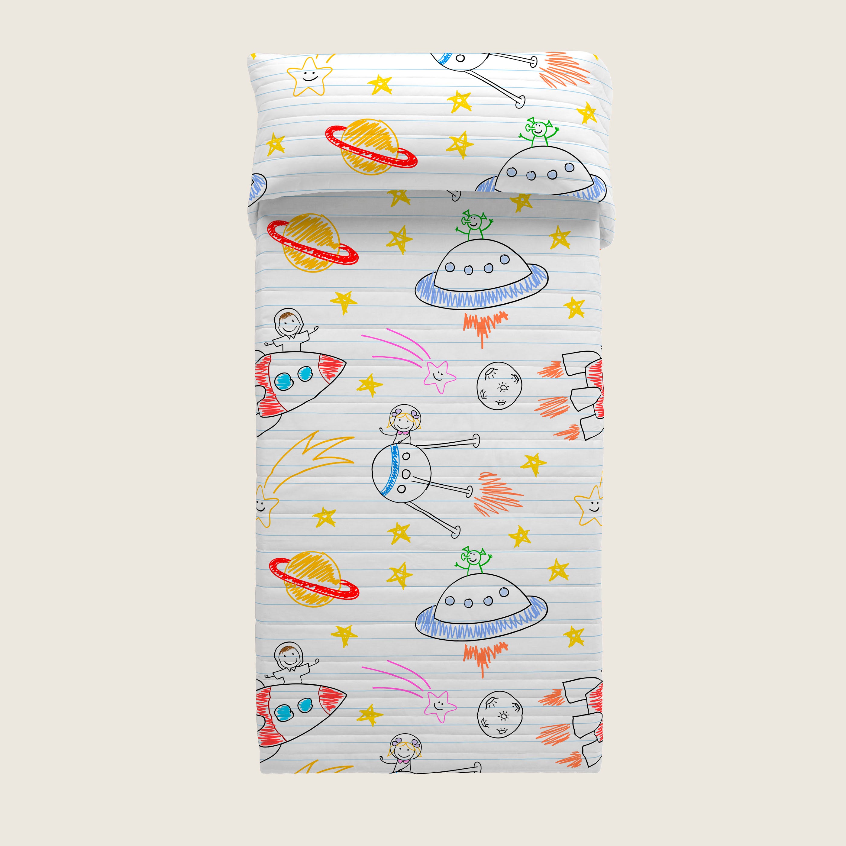 COLCHA BOUTI REVERSIBLE ESTAMPADA INFANTIL LLUC 100% ALGODÓN