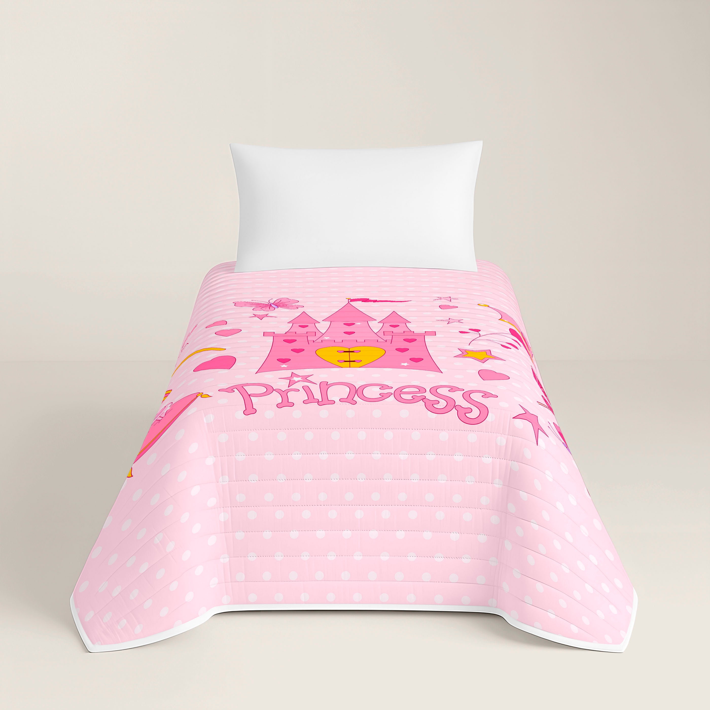 COLCHA BOUTI REVERSIBLE ESTAMPADA INFANTIL MARGOT 100% ALGODÓN