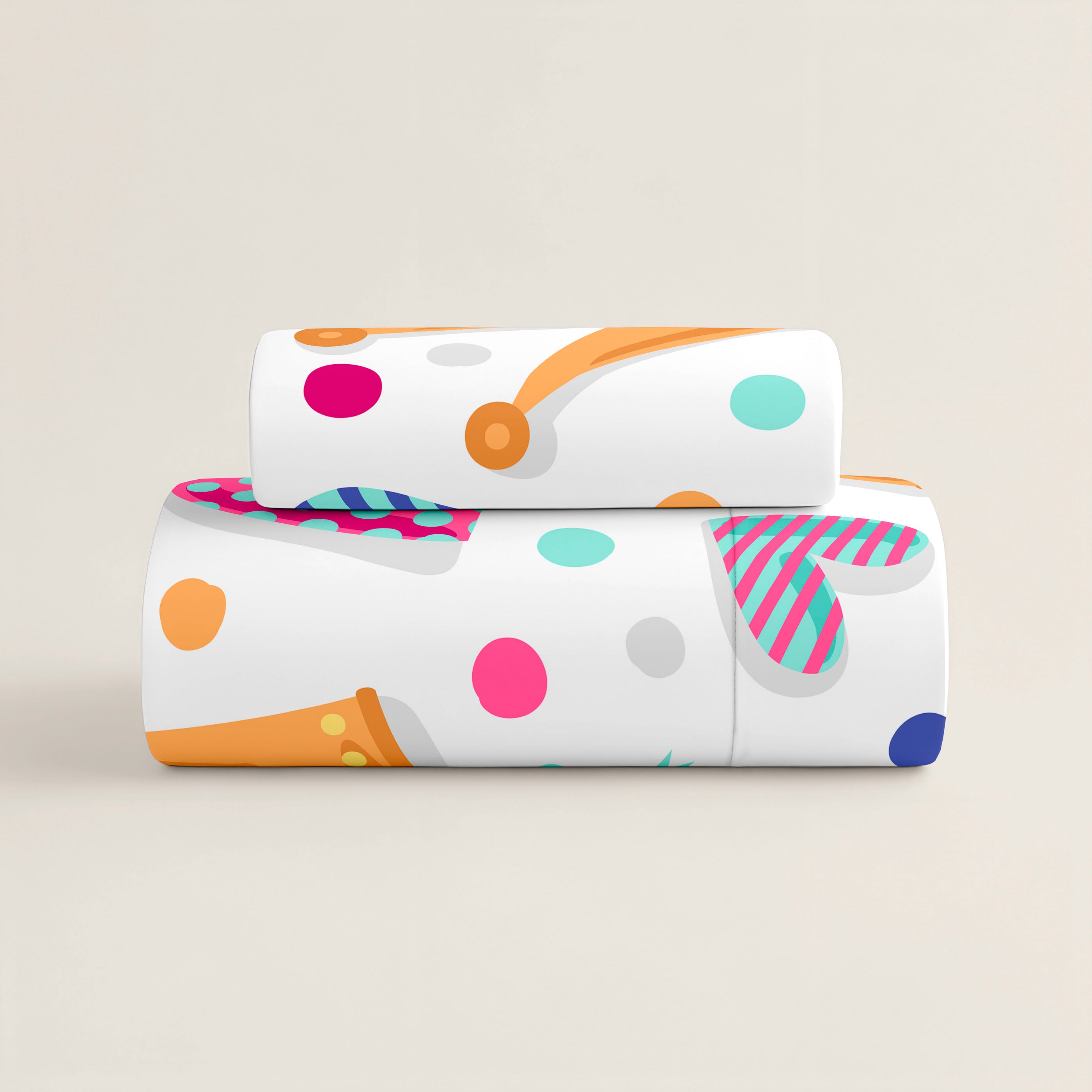 JUEGO SÁBANAS ESTAMPADAS INFANTIL MARGOT B 100% ALGODÓN