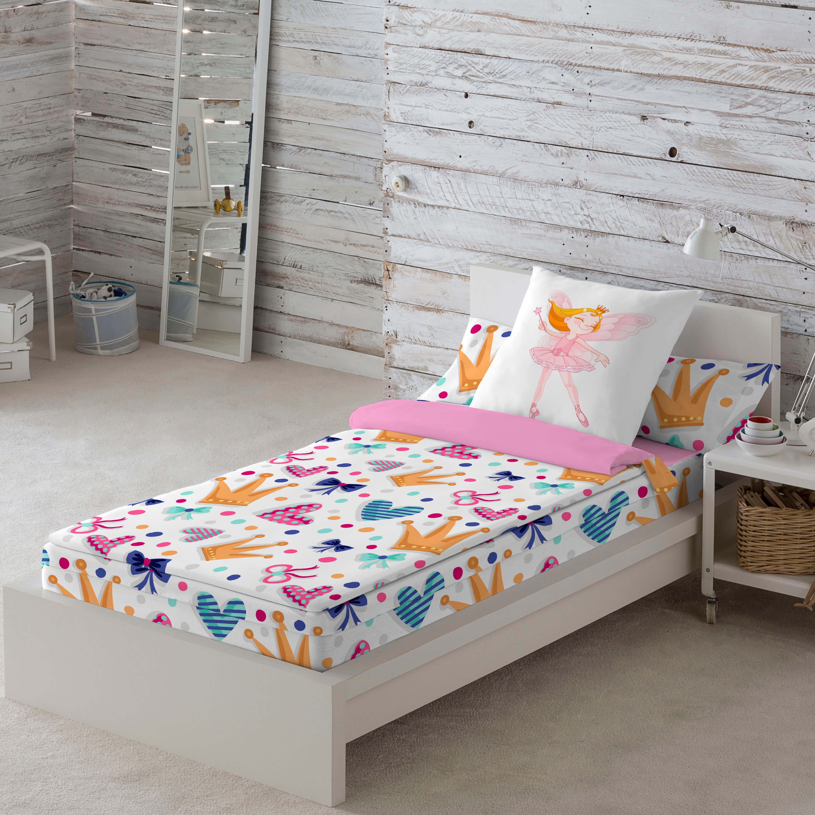 SACO NÓRDICO INFANTIL MARGOT B 100% ALGODÓN