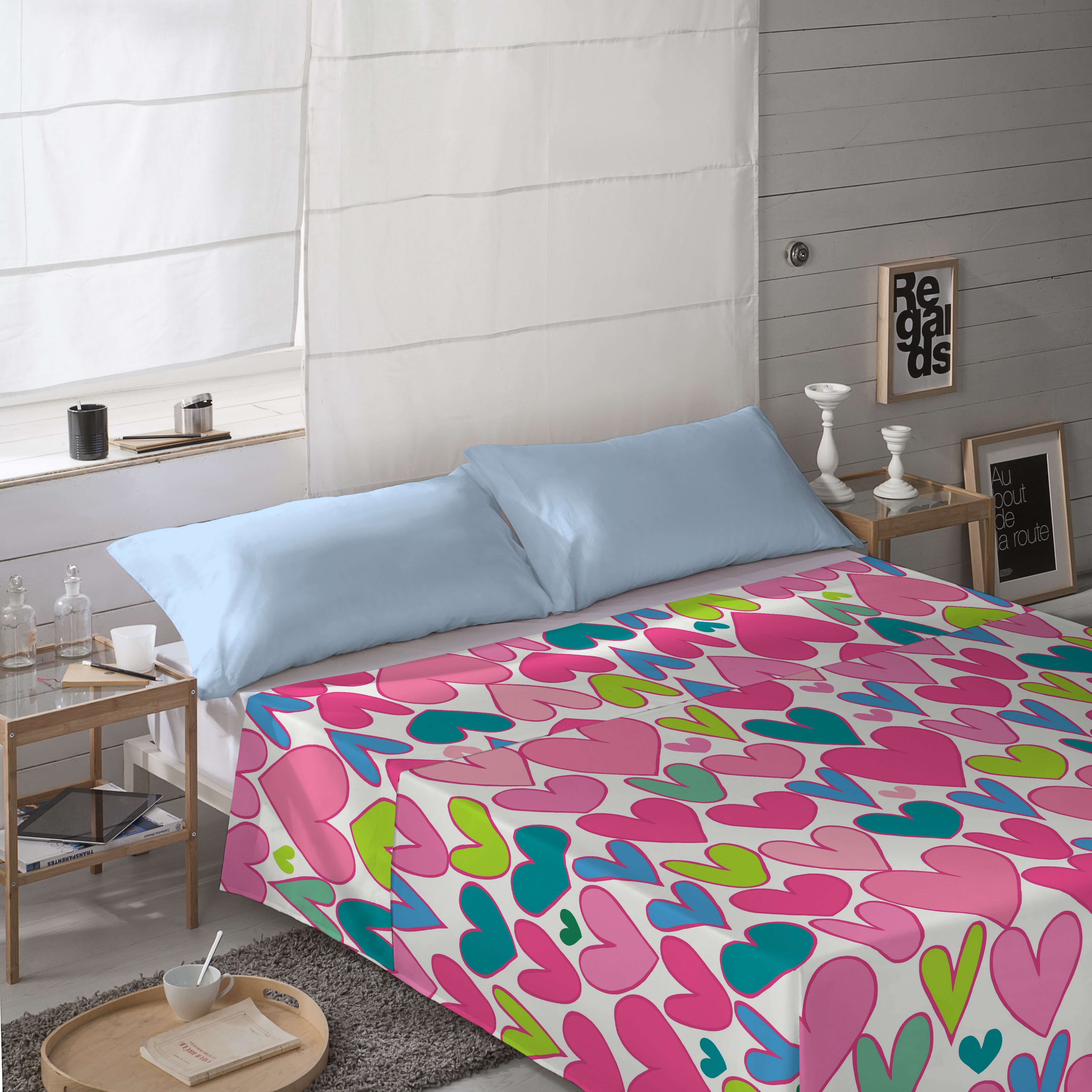 JUEGO SÁBANAS ESTAMPADAS FORANING 100% ALGODÓN