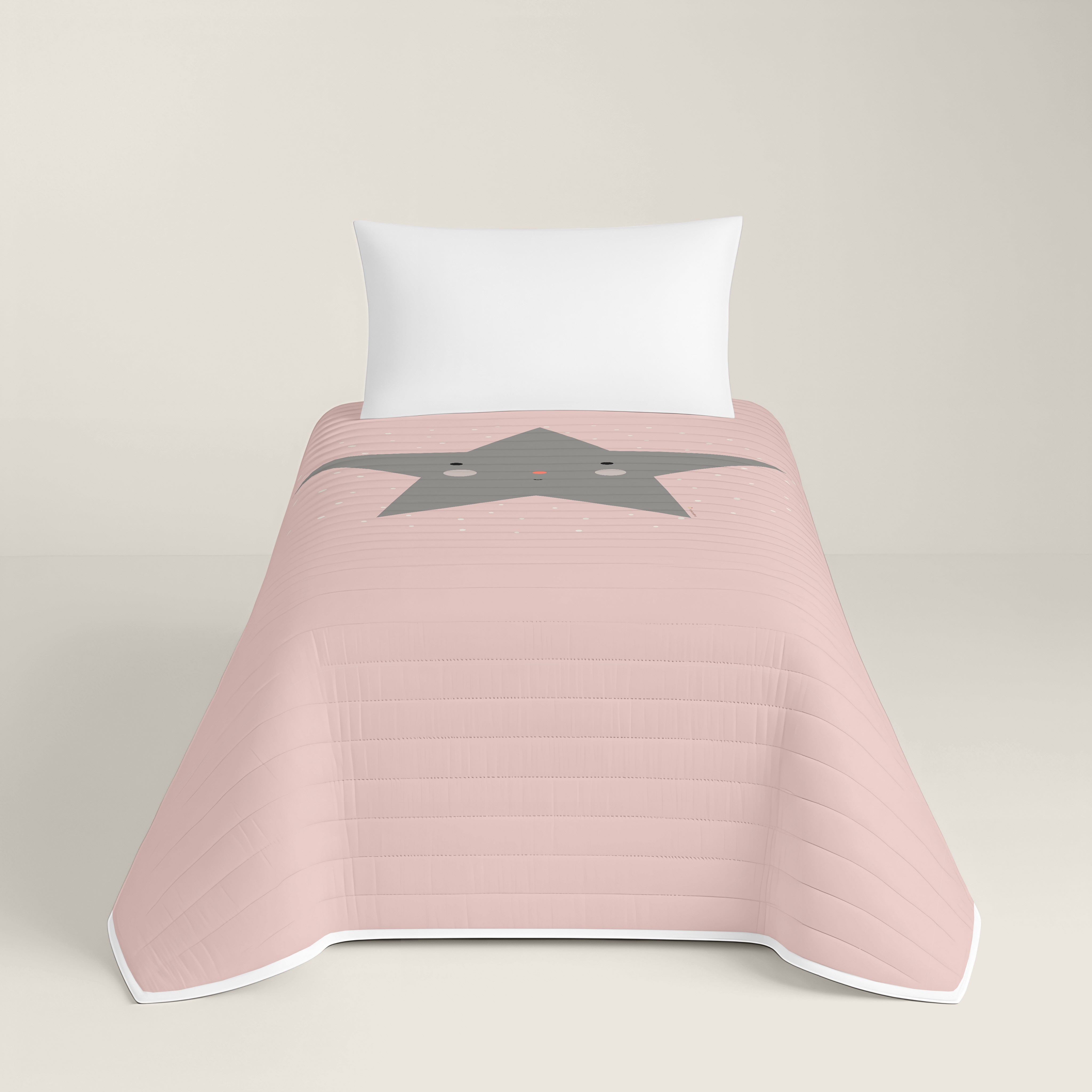 COLCHA BOUTI ESTAMPADA INFANTIL HAPPY STAR 100% ALGODÓN