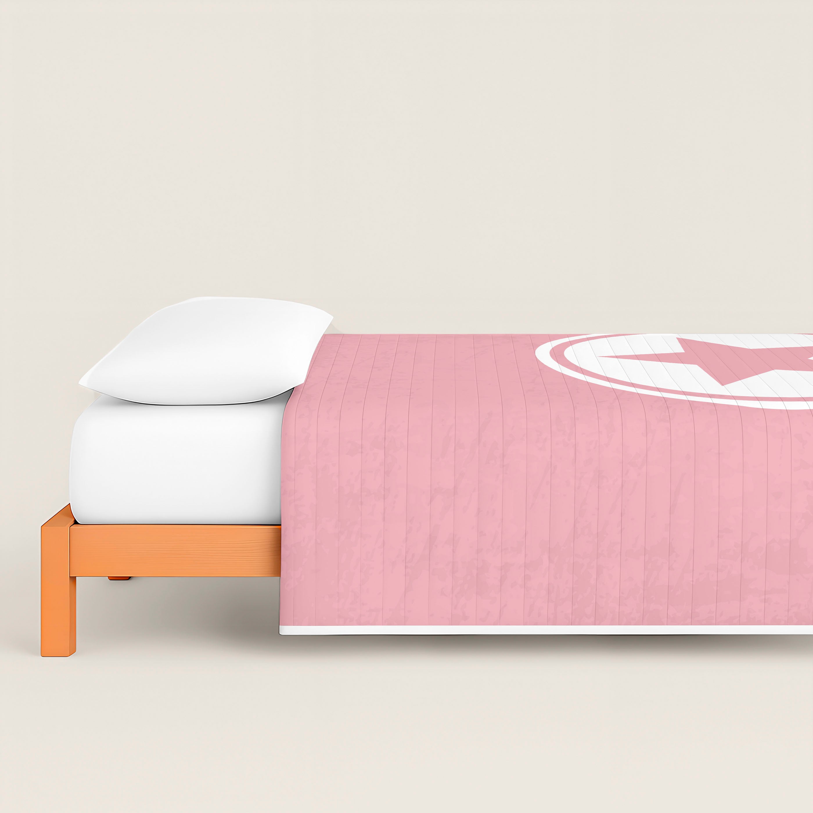 COLCHA BOUTI REVERSIBLE ESTAMPADA INFANTIL IVETT ROSA 100% ALGODÓN