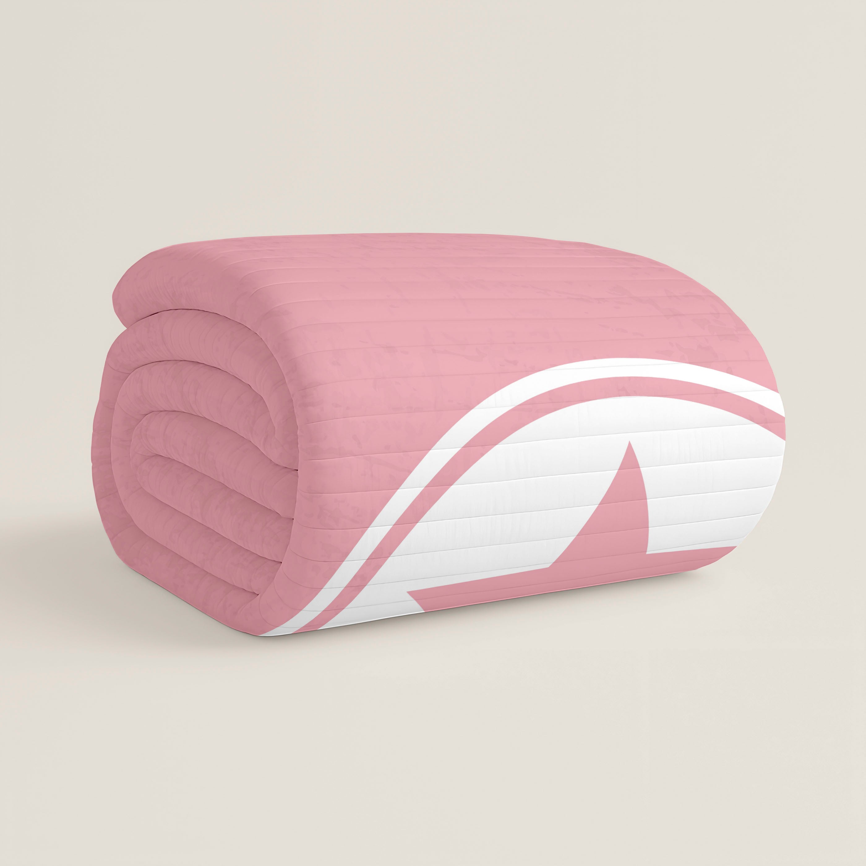 COLCHA BOUTI REVERSIBLE ESTAMPADA INFANTIL IVETT ROSA 100% ALGODÓN