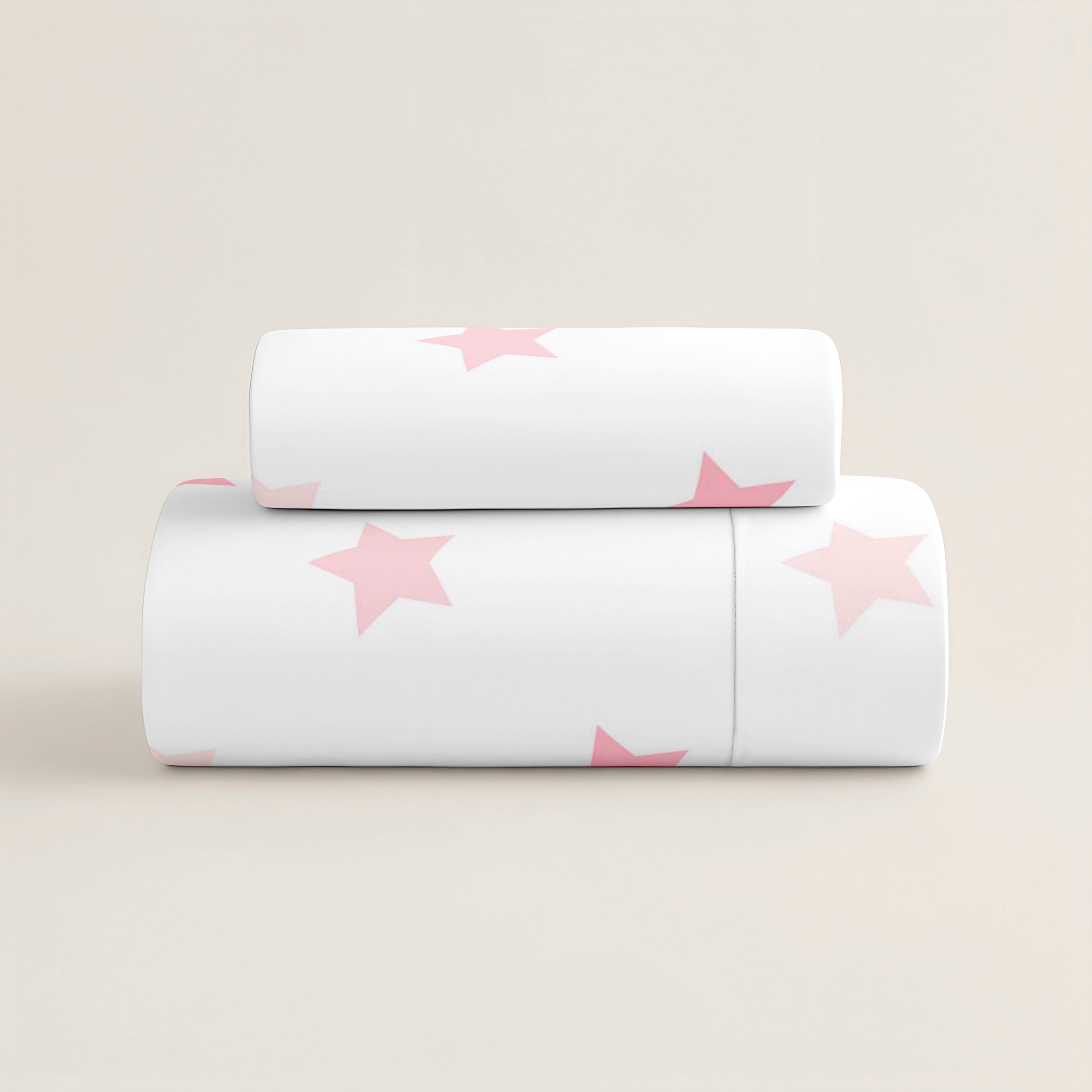 JUEGO SÁBANAS ESTAMPADAS INFANTIL INDIGO B ROSA 100% ALGODÓN