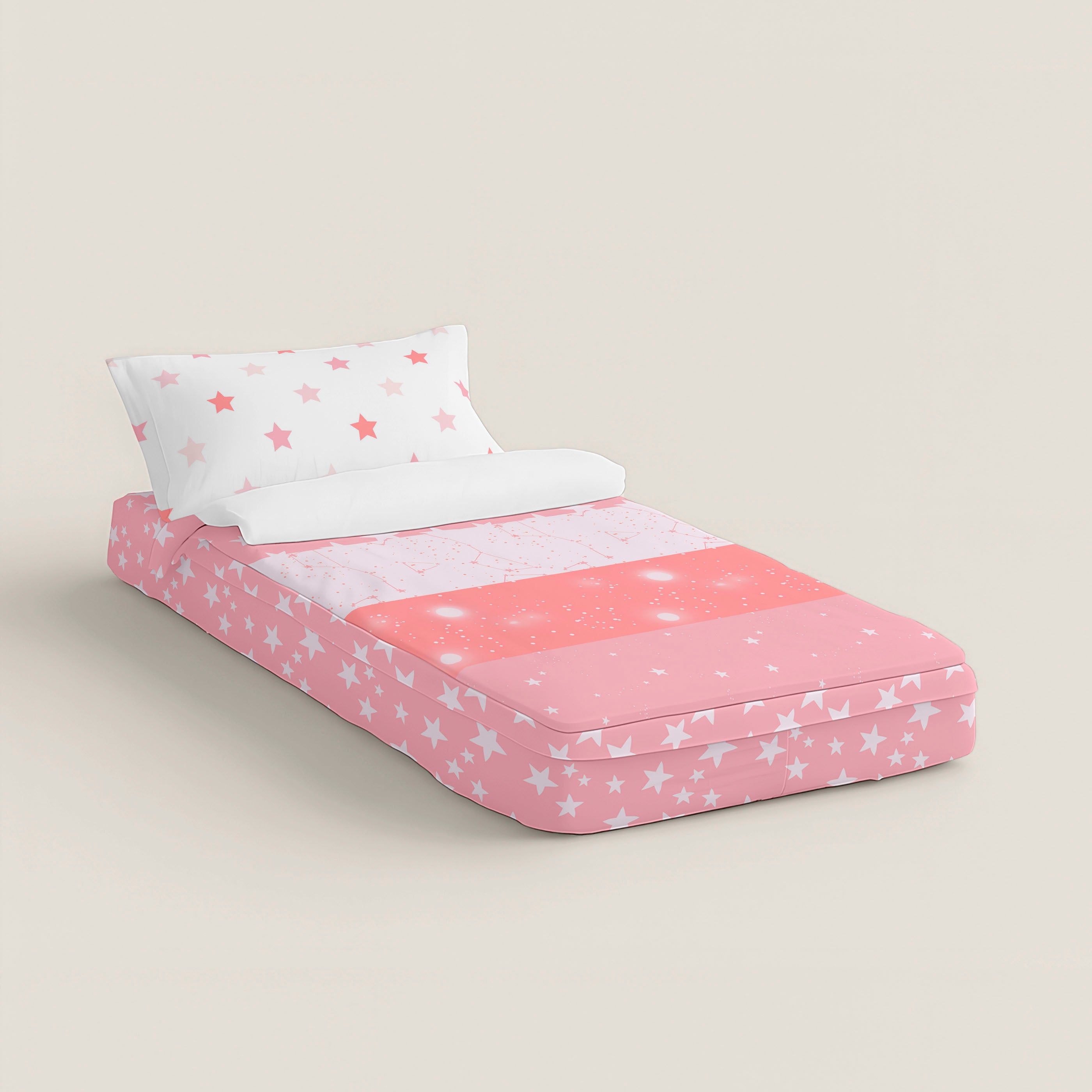 SACO NÓRDICO INFANTIL INDIGO A ROSA 100% ALGODÓN