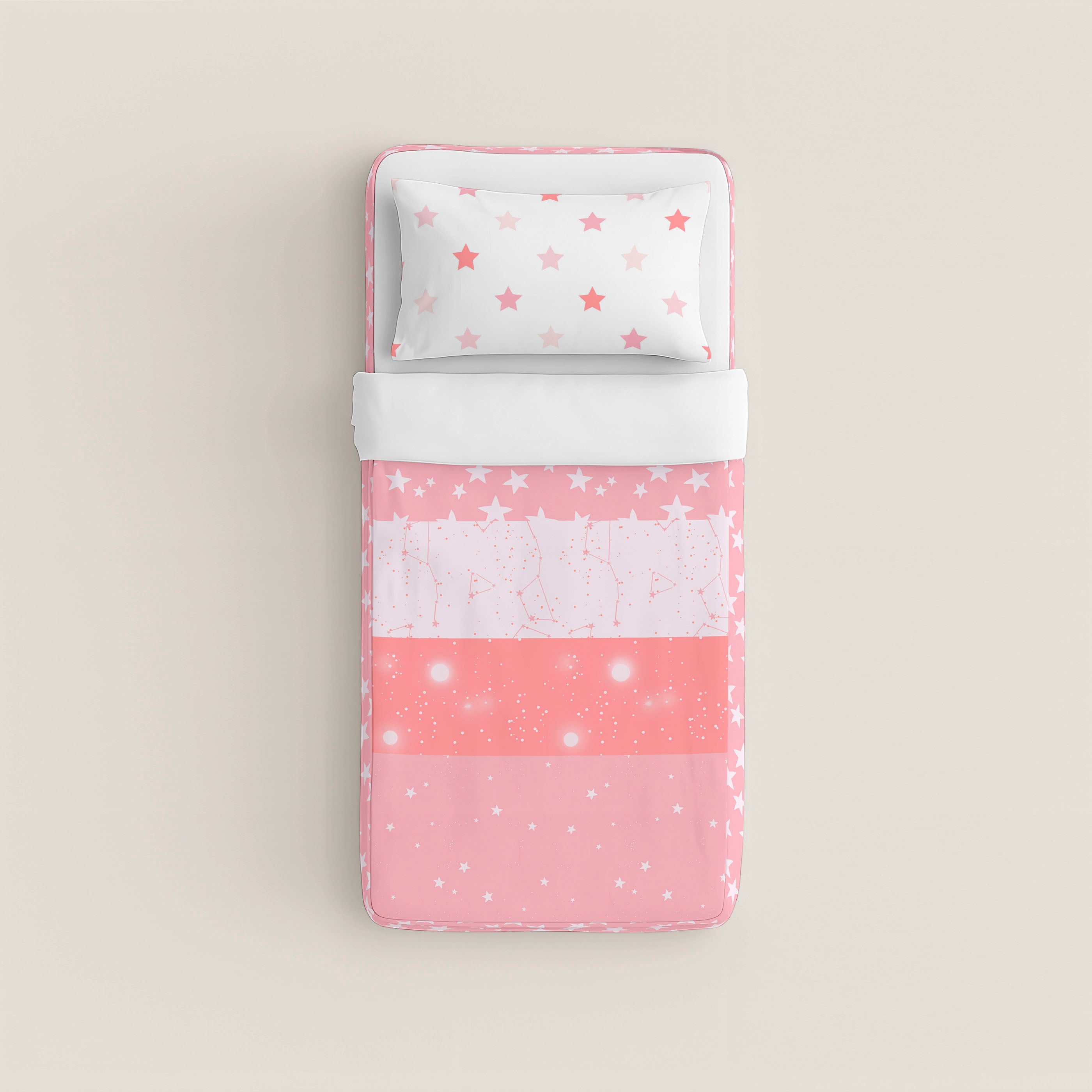 SACO NÓRDICO INFANTIL INDIGO A ROSA 100% ALGODÓN