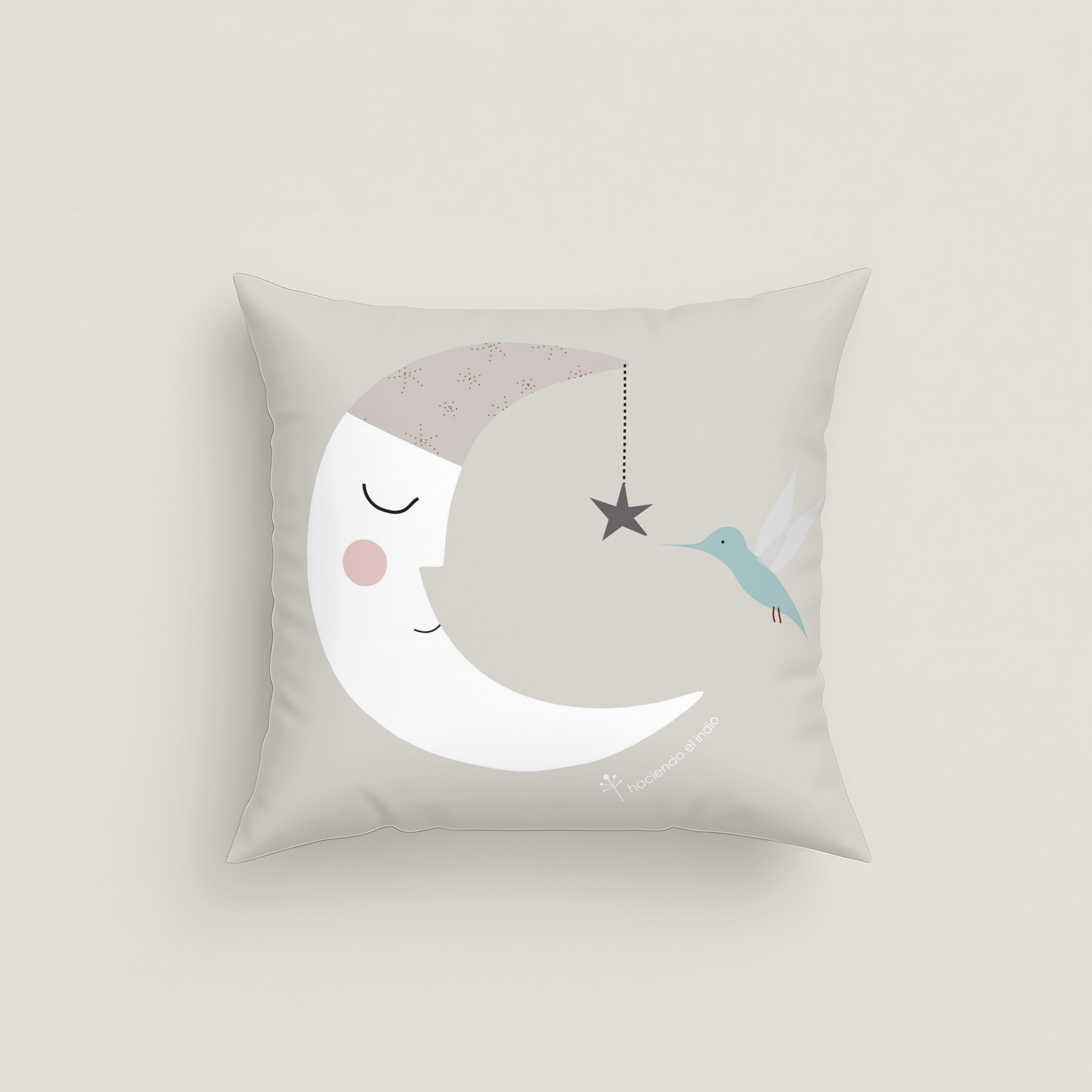 FUNDA DE COJÍN INFANTIL ESTAMPADO JURASIC GREEN 100% ALGODÓN