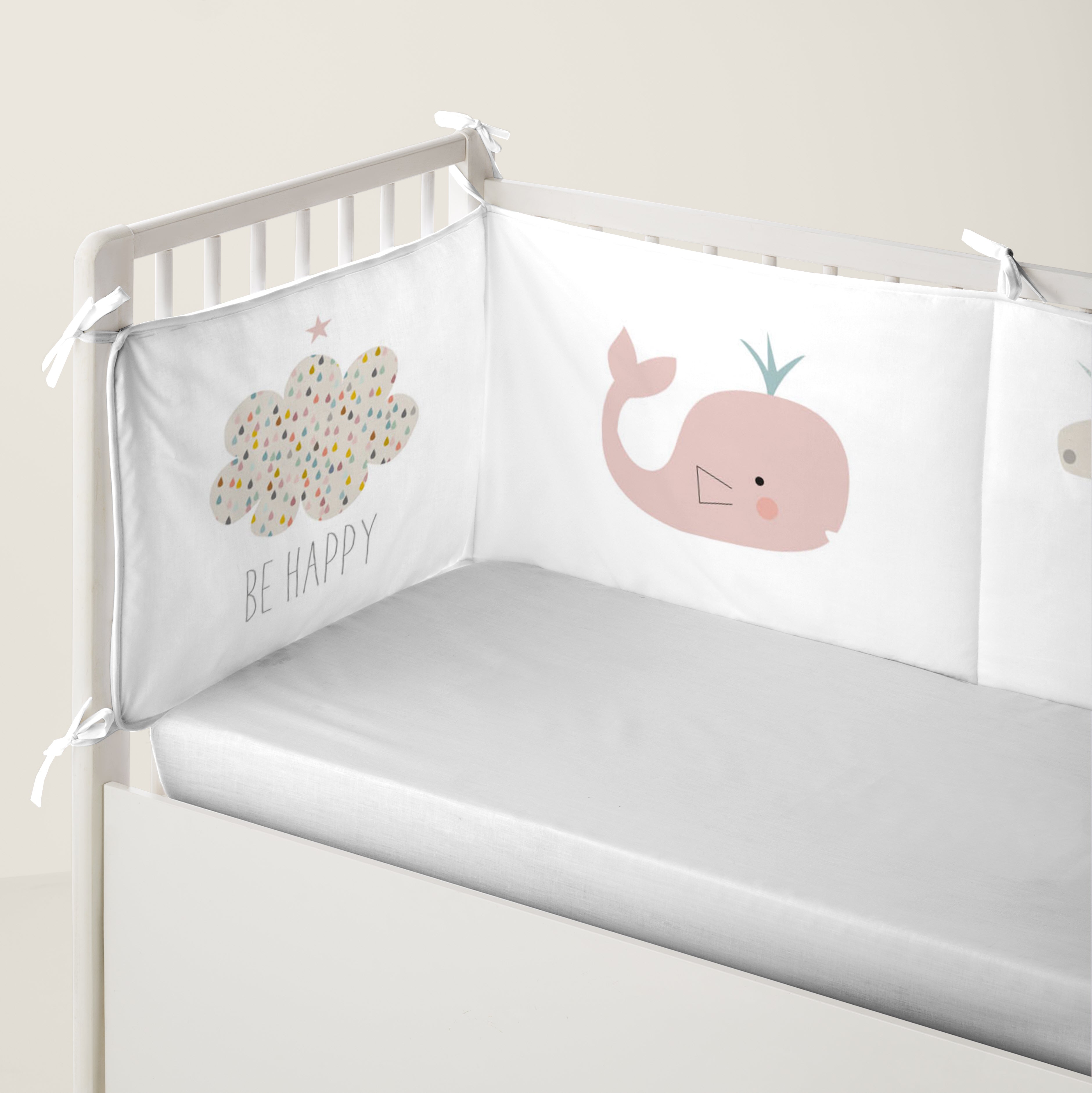 PROTECTOR CHICHONERA DE CUNA BEBÉ RAINBOWLAND