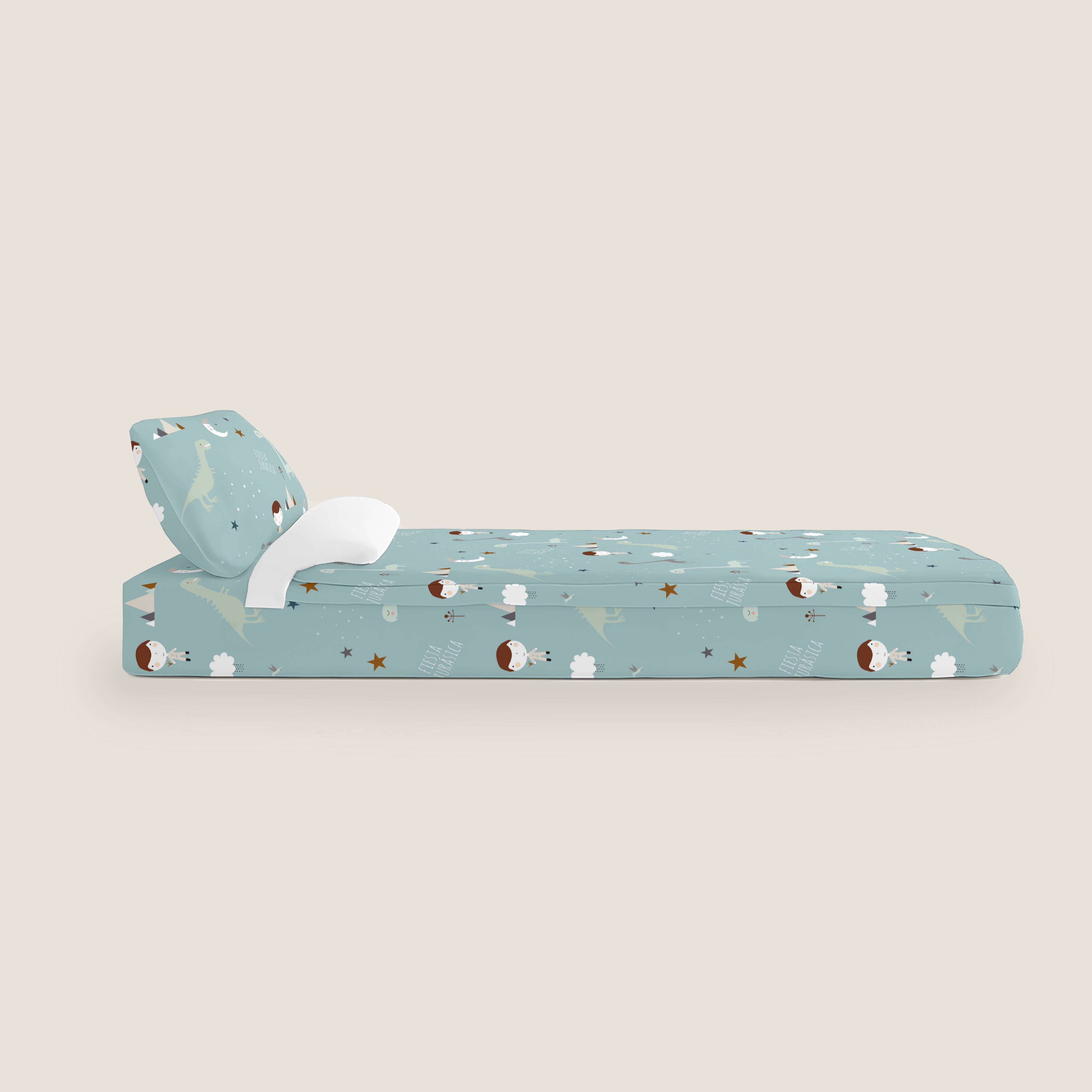 SACCO NORDICO PER BAMBINI JURASIC GREEN B 100% COTONE