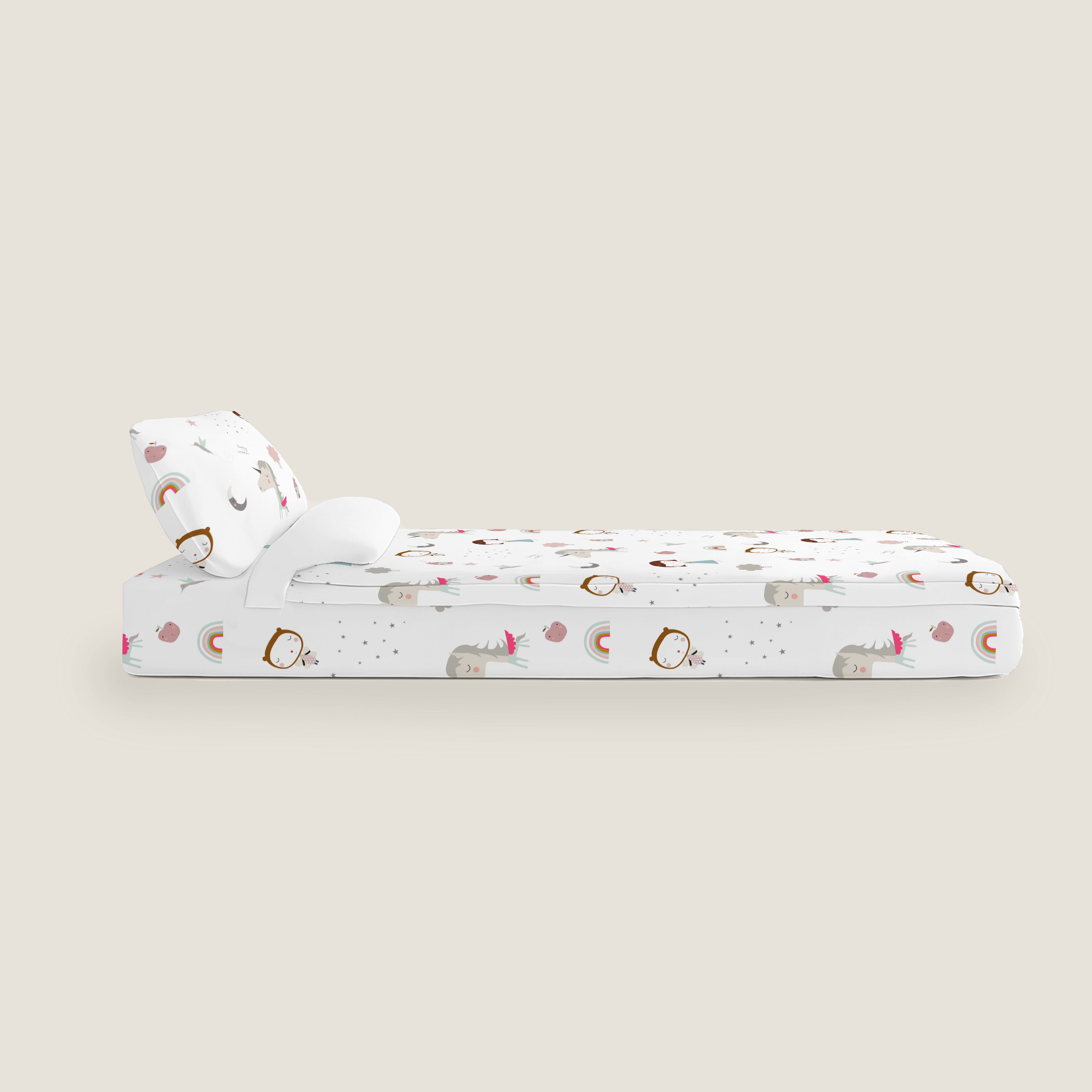 SACCO NORDICO PER BAMBINI UNICORN ROSA B 100% COTONE