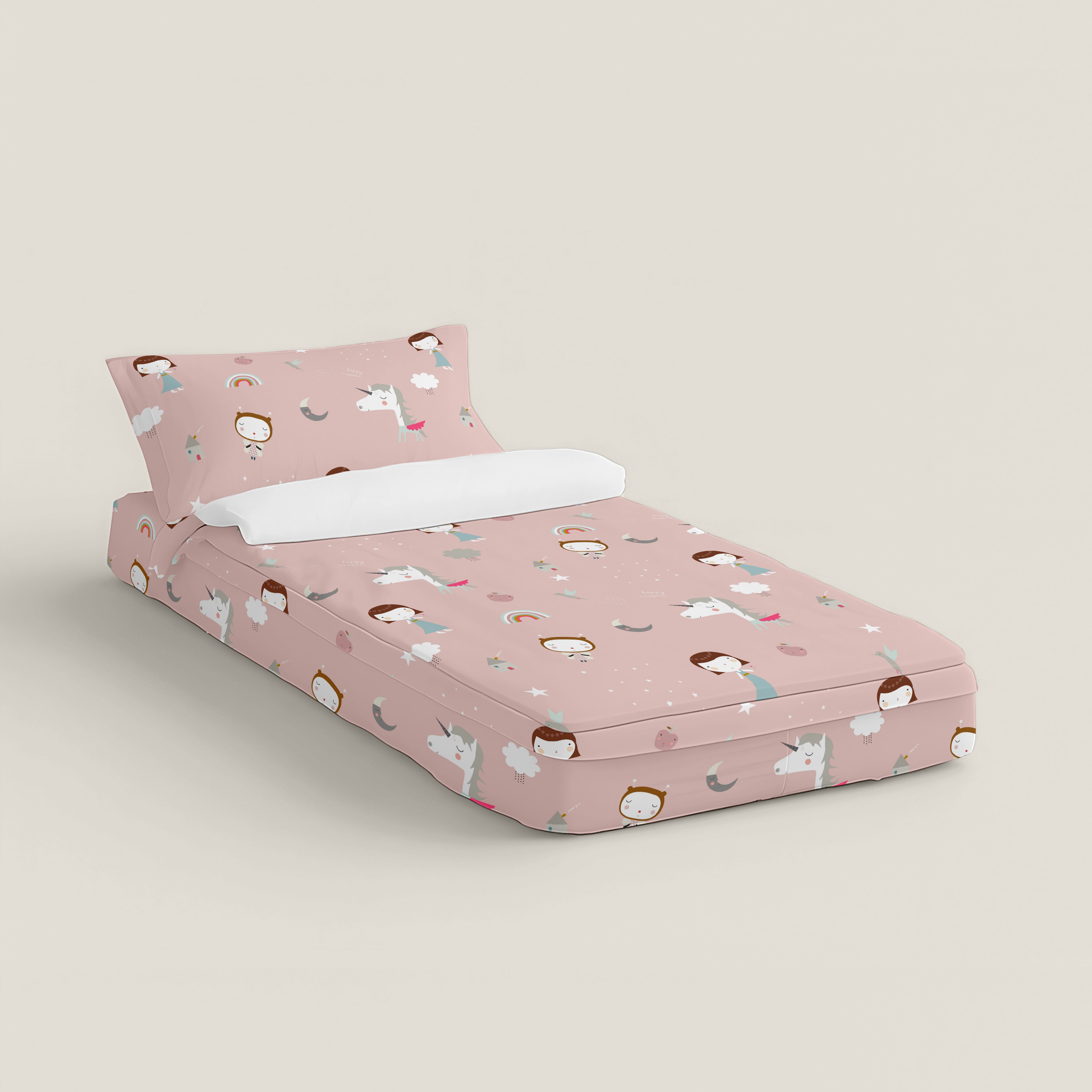 SACCO NORDICO PER BAMBINI UNICORN WHITE B 100% COTONE