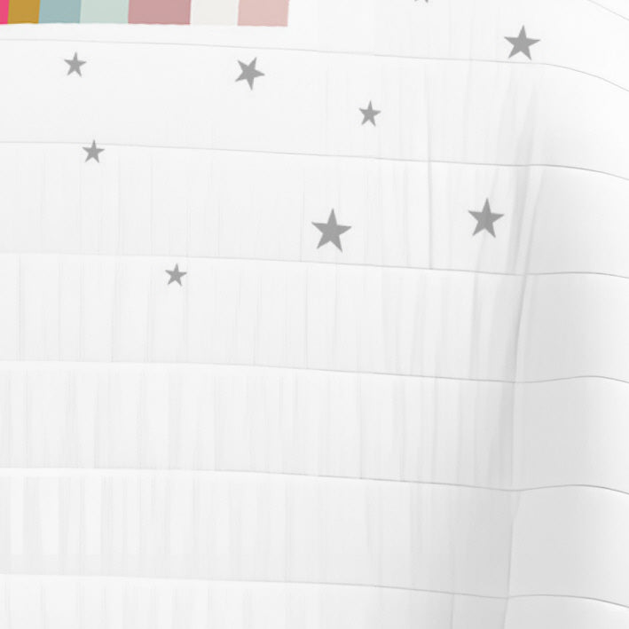 COPERTA BOUTI REVERSIBILE STAMPATA PER BAMBINI UNICORN WHITE 100% COTONE