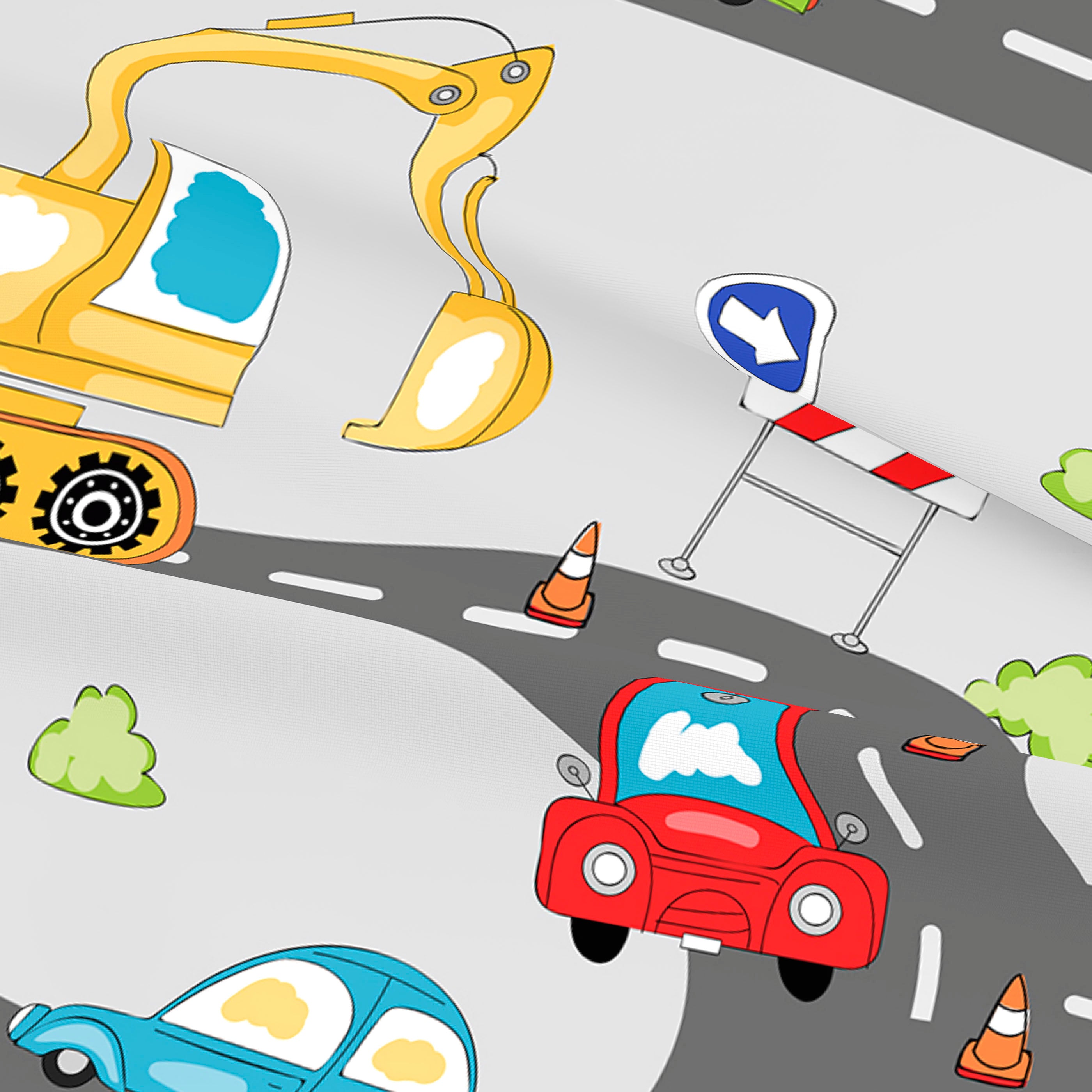 JUEGO SÁBANAS ESTAMPADAS INFANTIL SCALEXTRIC 100% ALGODÓN