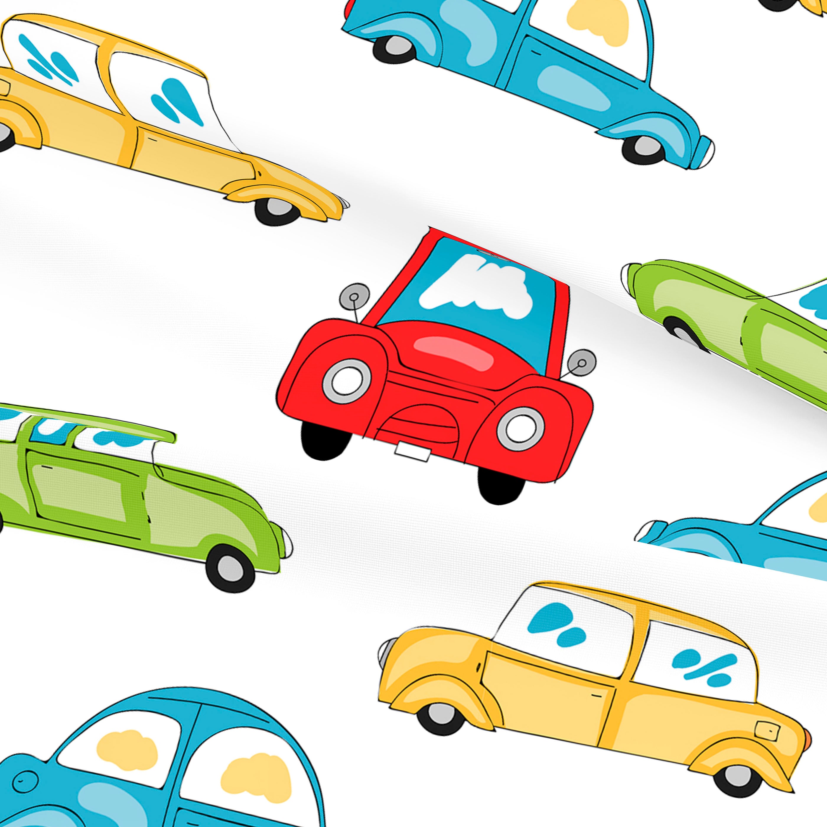 FUNDA NÓRDICA REVERSIBLE ESTAMPADA INFANTIL SCALEXTRIC 100% ALGODÓN