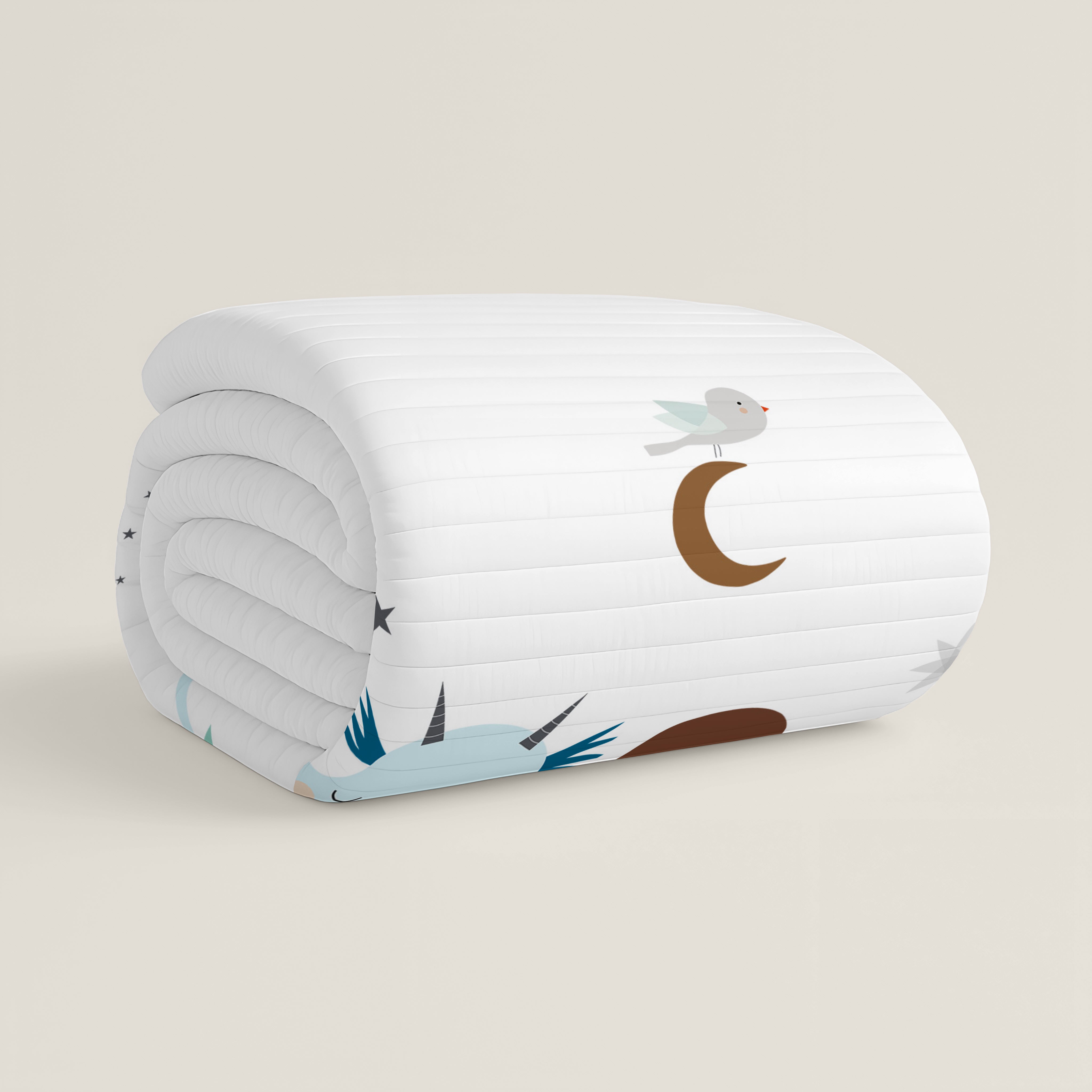 COPERTA BOUTI REVERSIBILE STAMPATA PER BAMBINI MAGIC DRAGON 100% COTONE