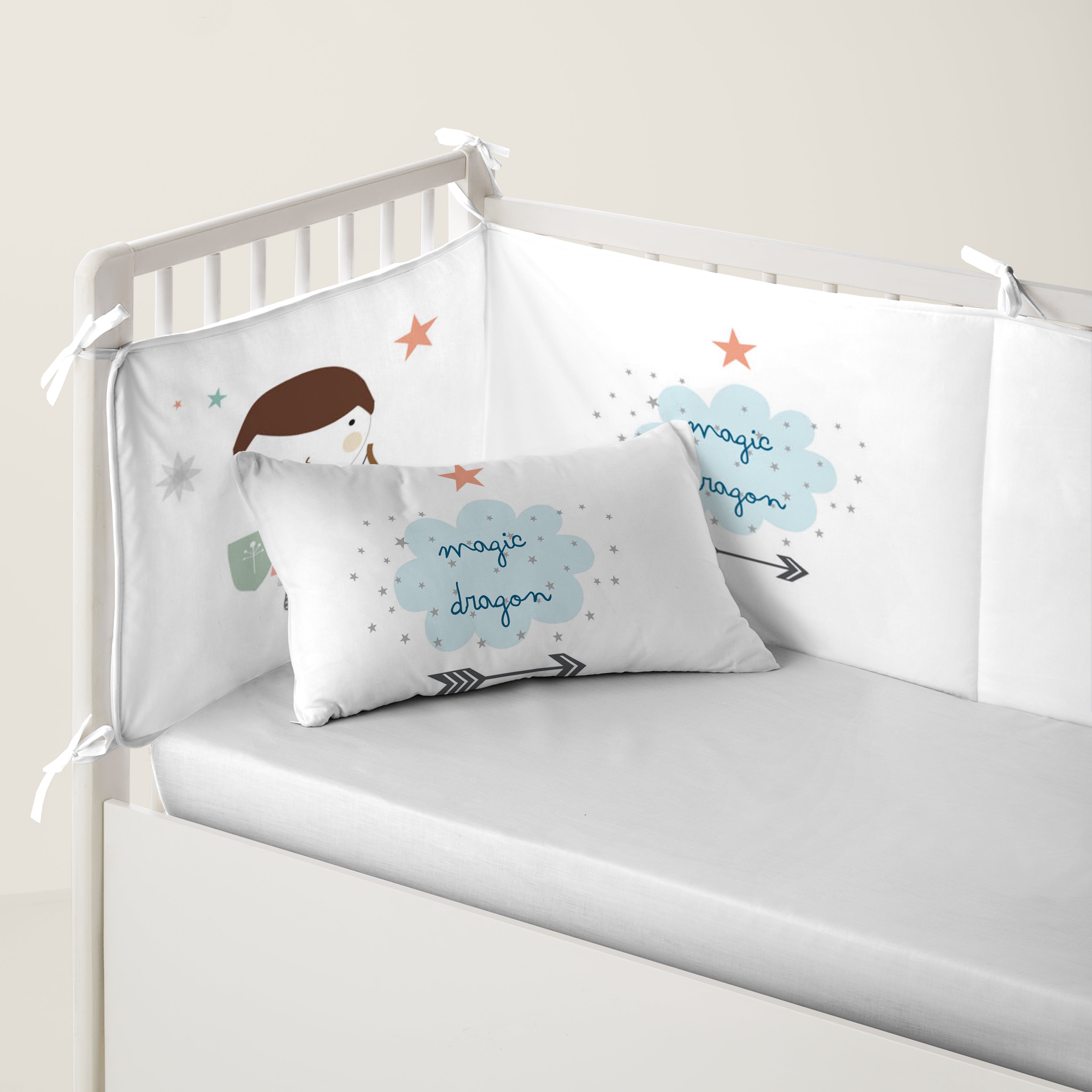 PROTECTOR CHICHONERA DE CUNA BEBÉ MAGIC DRAGON