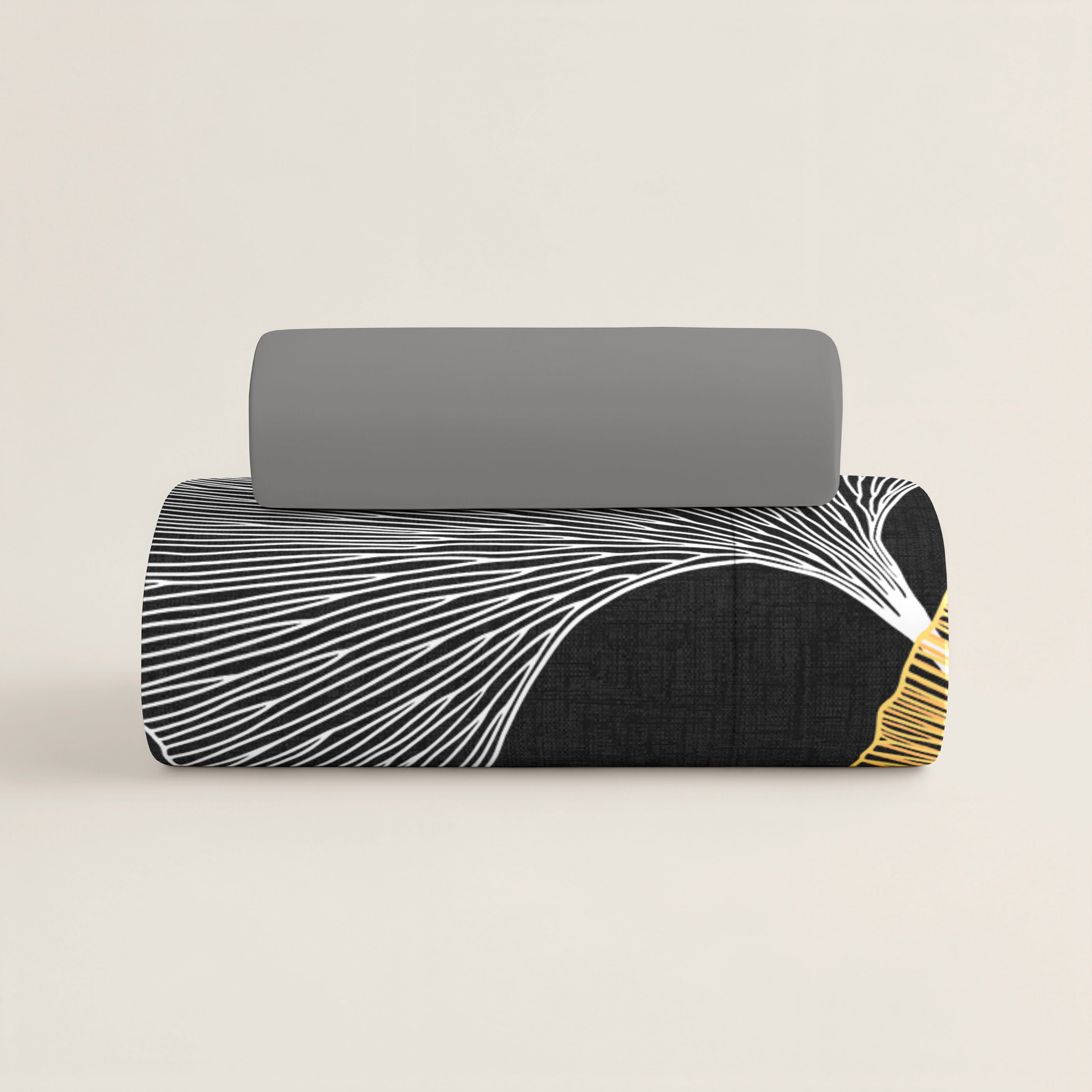 FUNDA NÓRDICA ESTAMPADA GINGKO 100% ALGODÓN