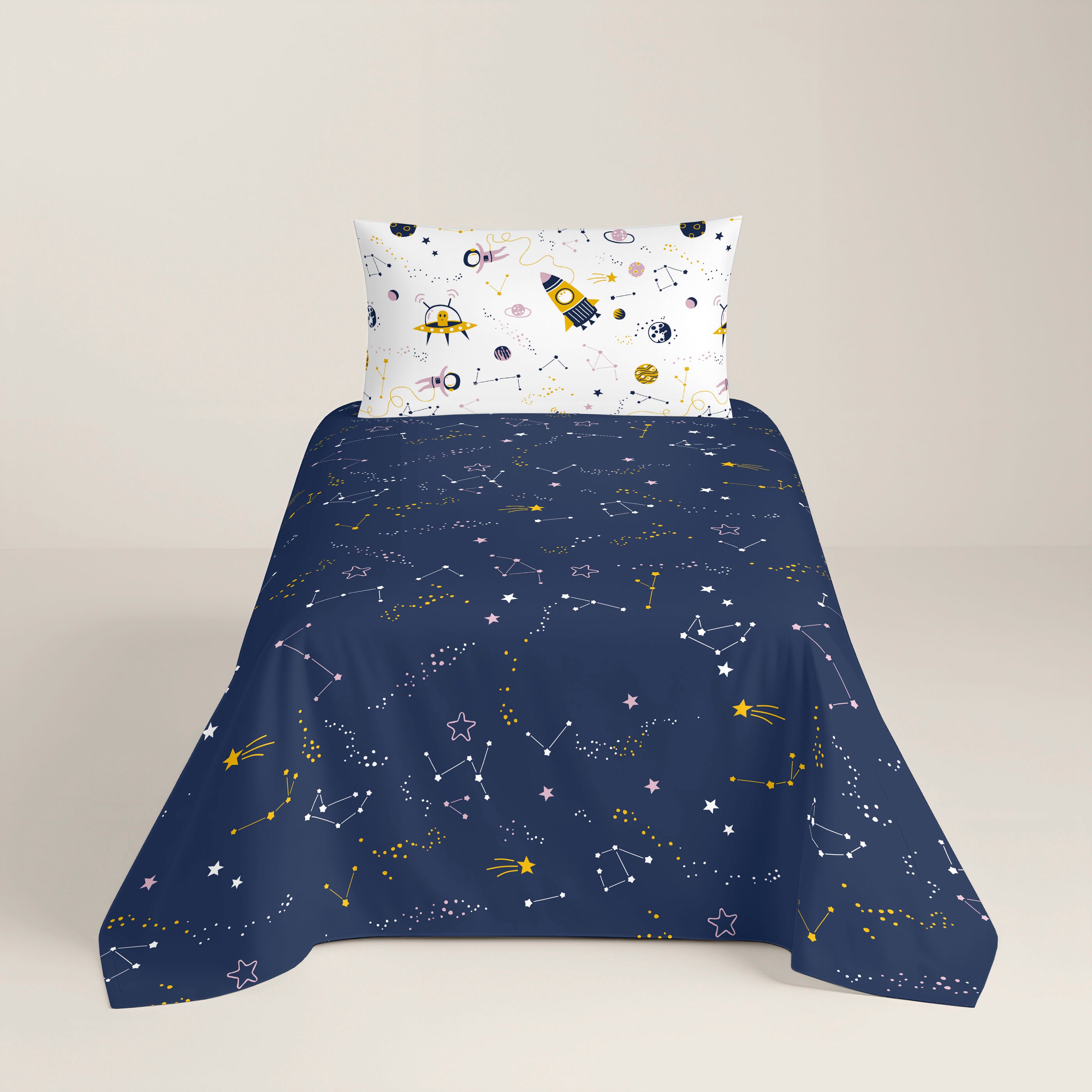 JUEGO SÁBANAS ESTAMPADAS INFANTIL SVEN A 100% ALGODÓN