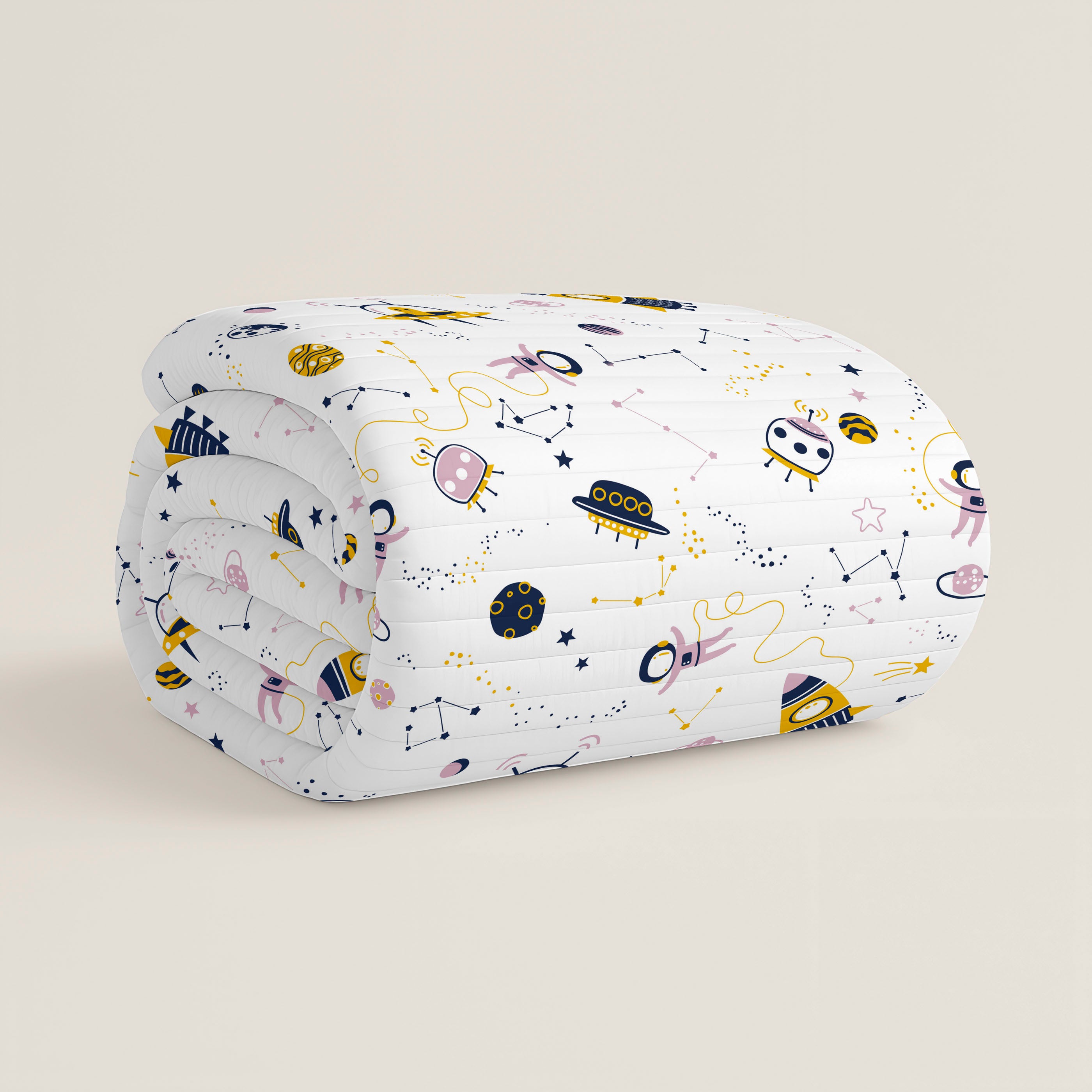 COLCHA BOUTI REVERSIBLE ESTAMPADA INFANTIL SVEN 100% ALGODÓN