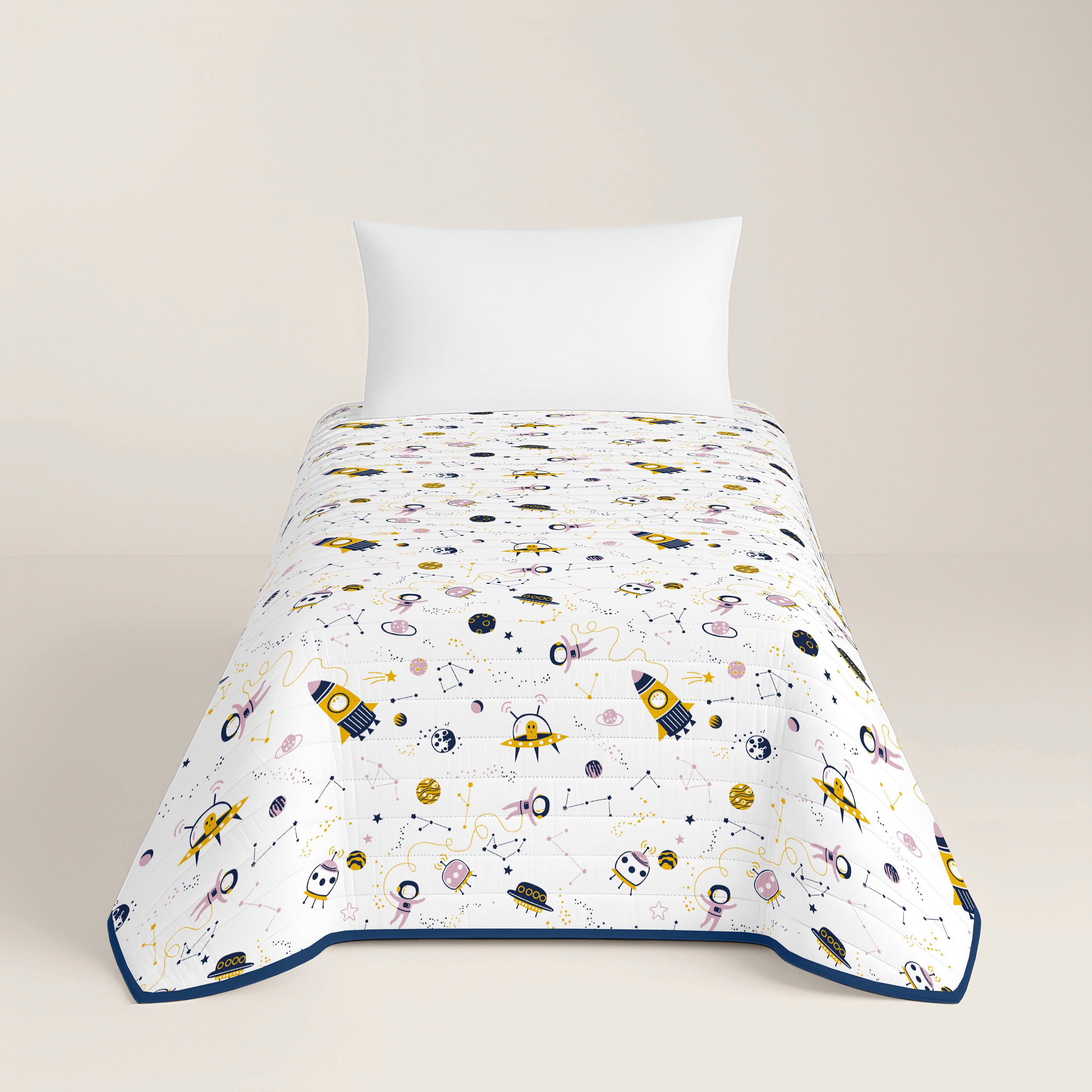 COLCHA BOUTI REVERSIBLE ESTAMPADA INFANTIL SVEN 100% ALGODÓN