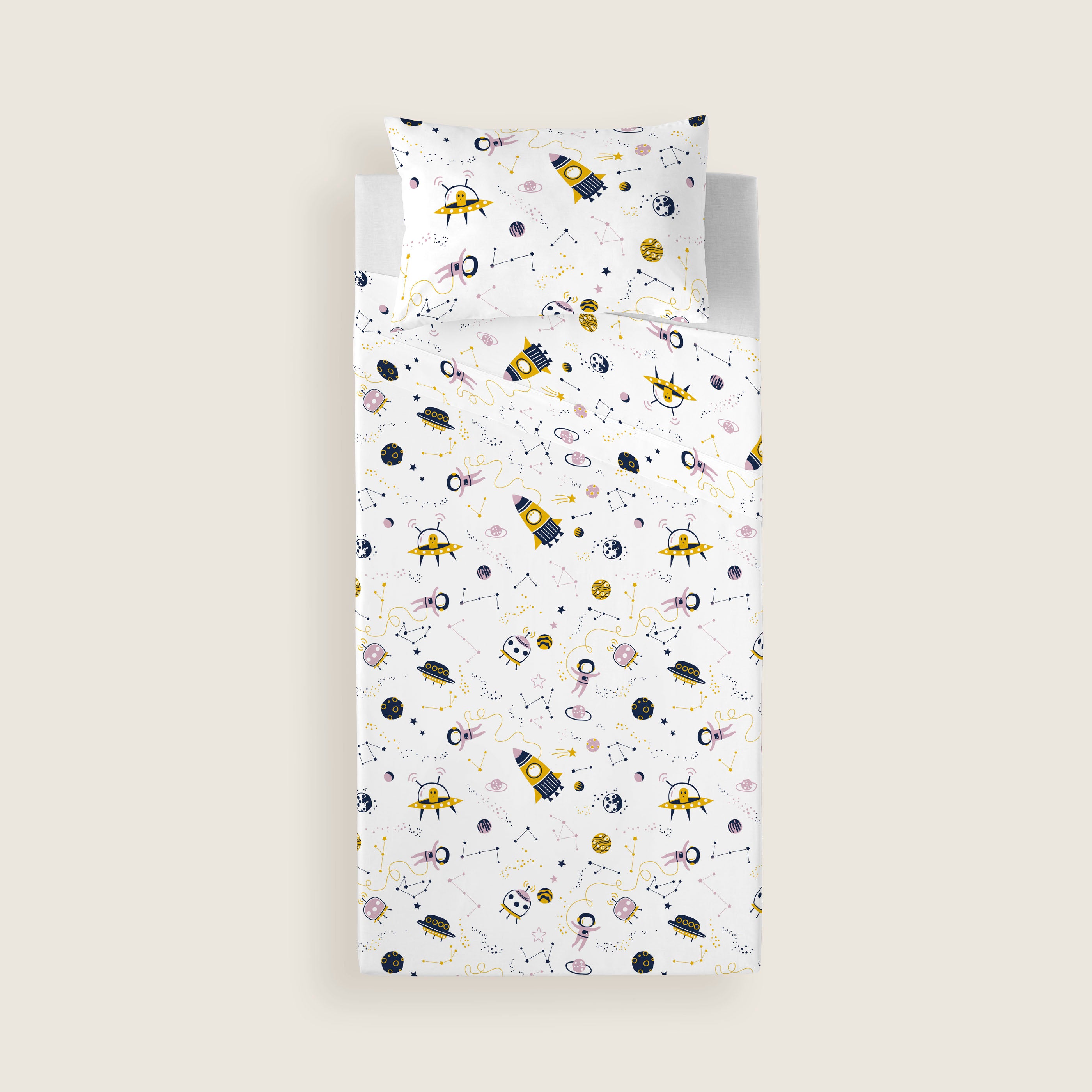 JUEGO SÁBANAS ESTAMPADAS INFANTIL SVEN B 100% ALGODÓN