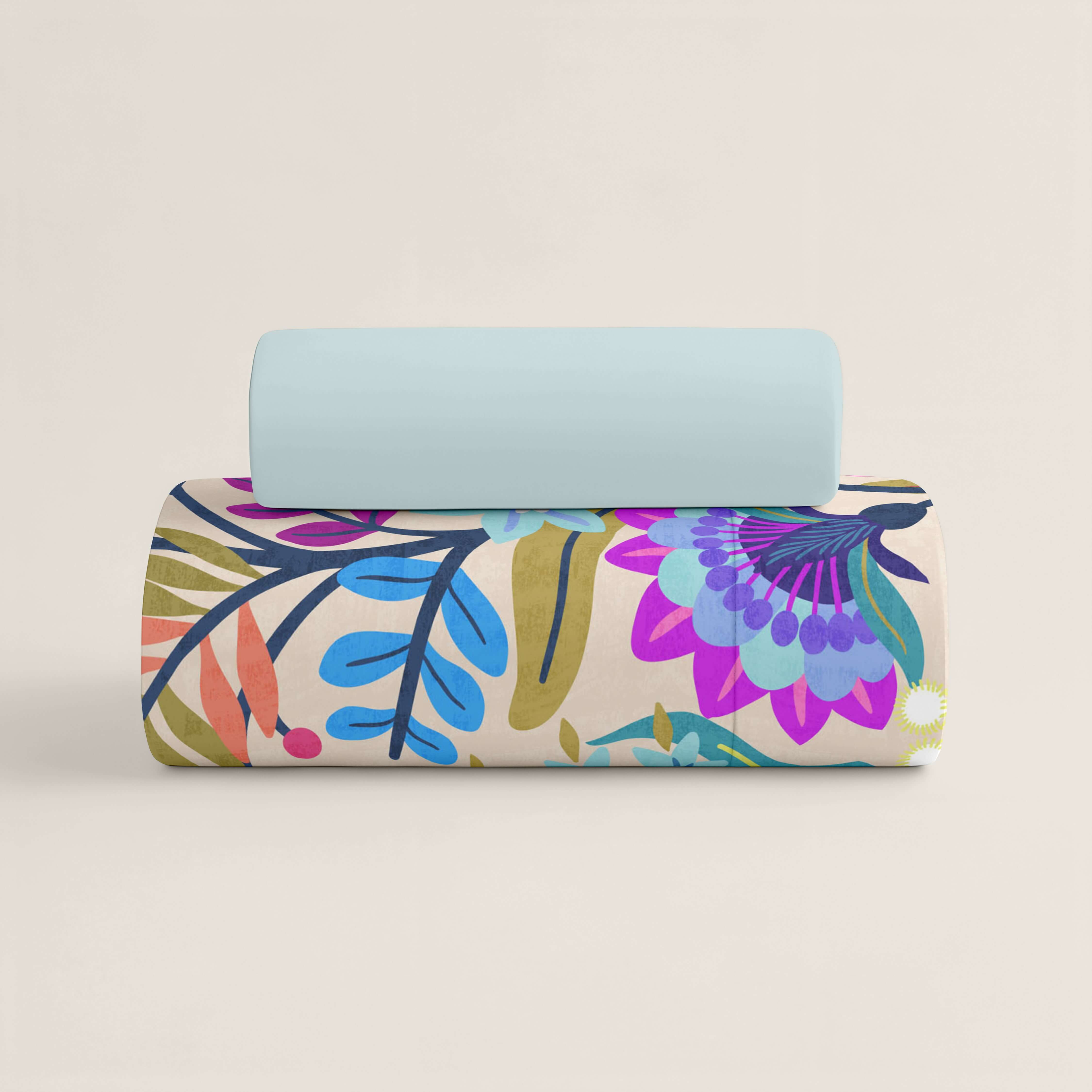 FUNDA NÓRDICA ESTAMPADA MARENA BEIG 100% ALGODÓN