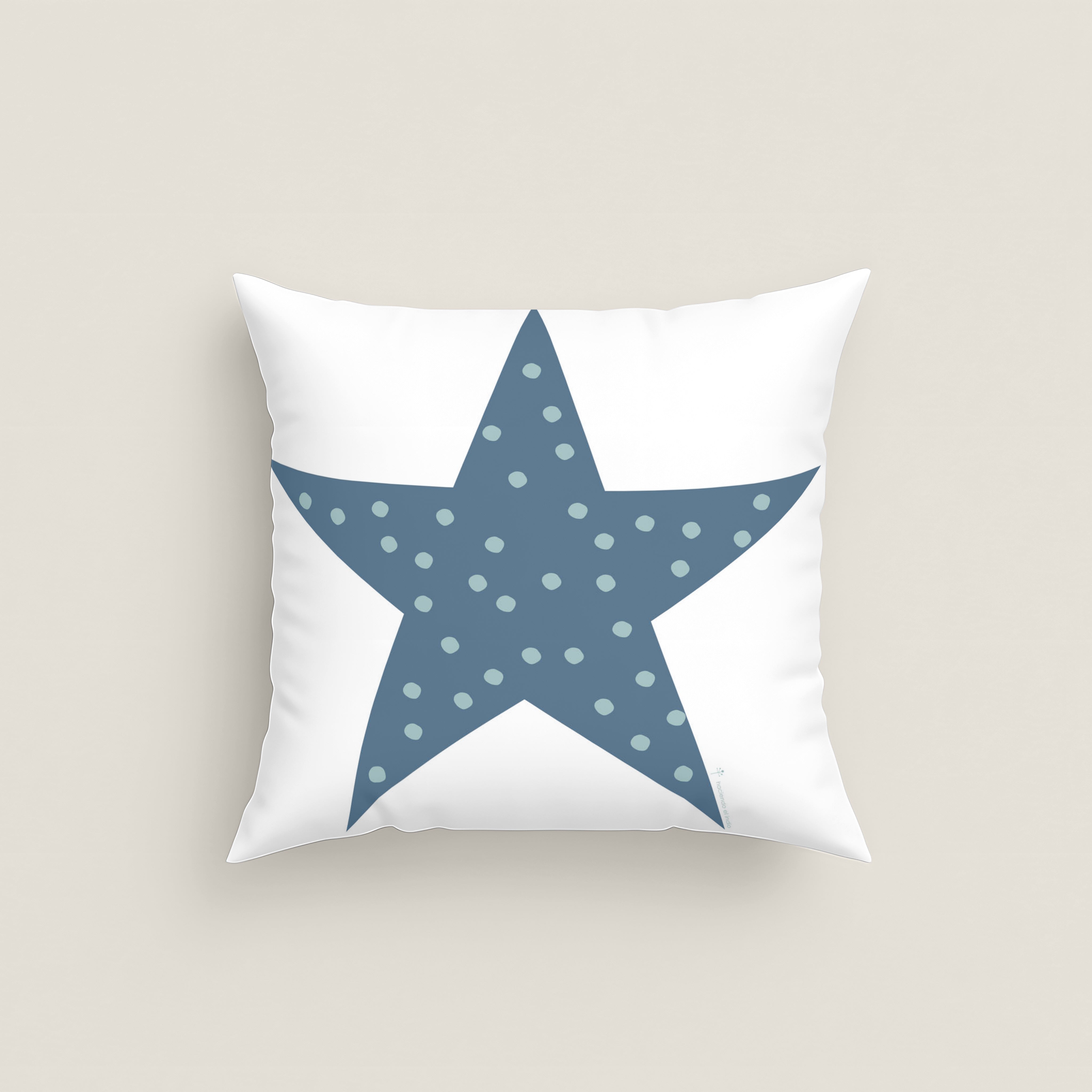 FUNDA DE COJÍN INFANTIL ESTAMPADO PLANETA 100% ALGODÓN