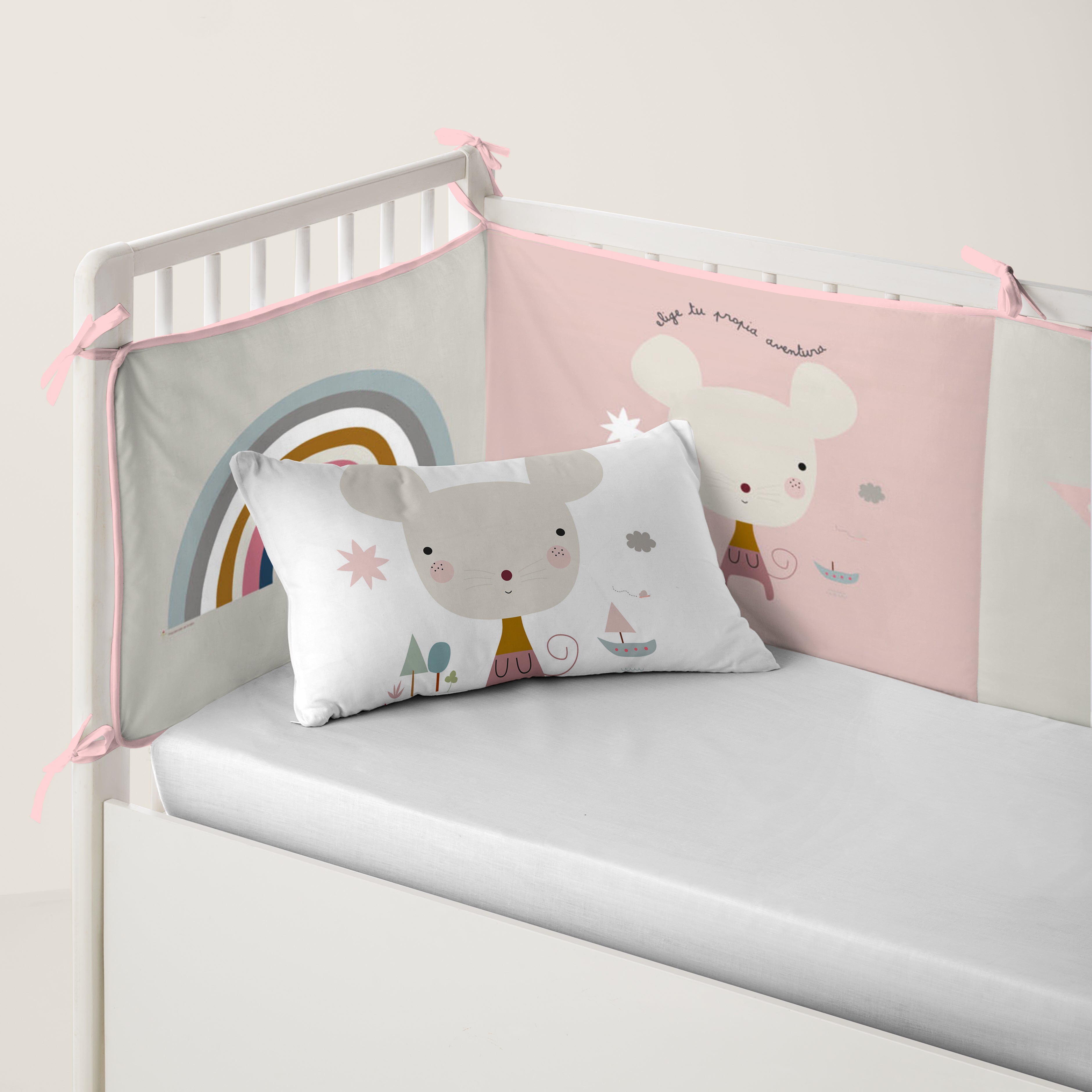 PROTECTOR CHICHONERA DE CUNA BEBÉ SUSANITA ROSA