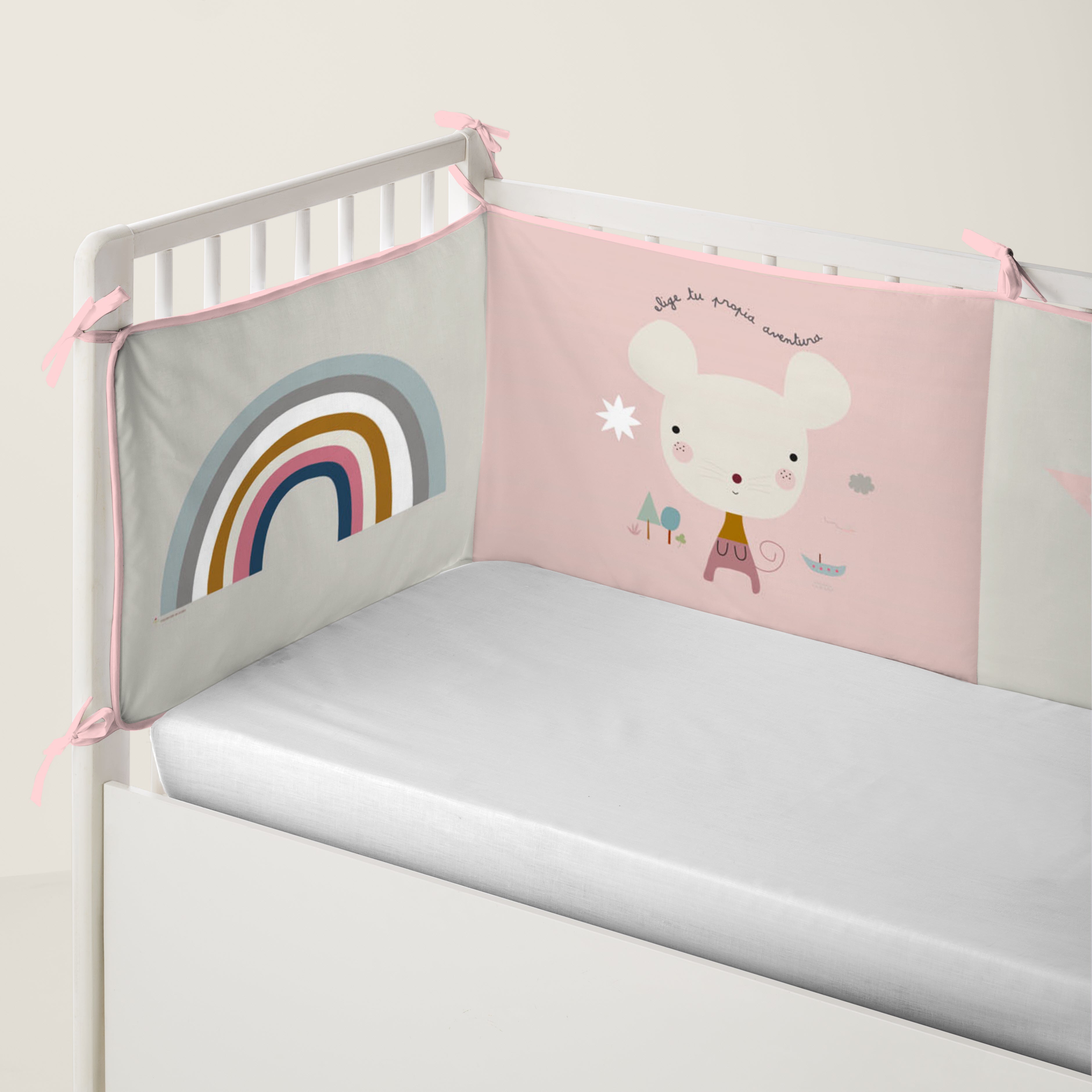 PROTECTOR CHICHONERA DE CUNA BEBÉ SUSANITA ROSA