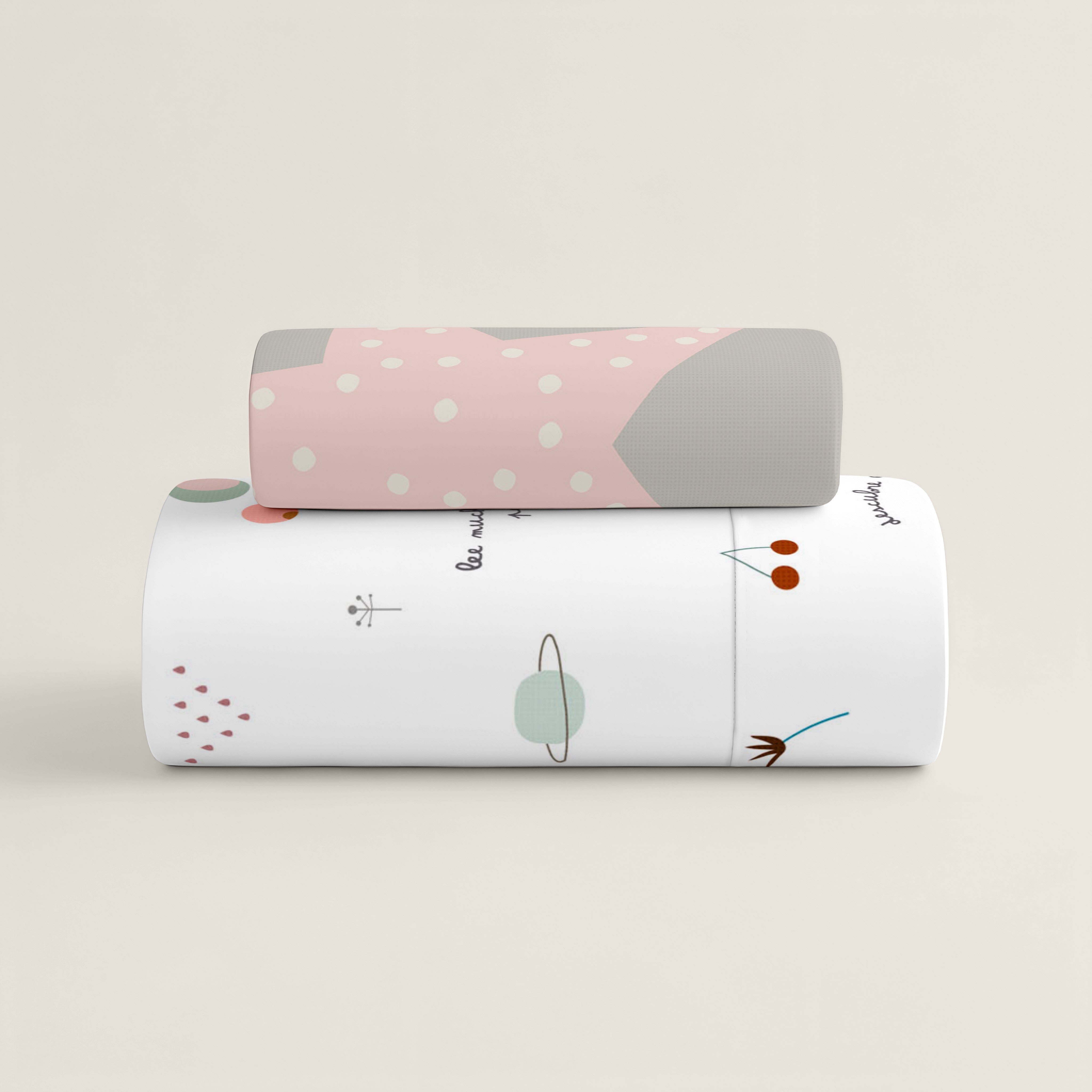 FUNDA NÓRDICA REVERSIBLE CUNA BEBÉ SUSANITA ROSA 100% ALGODÓN