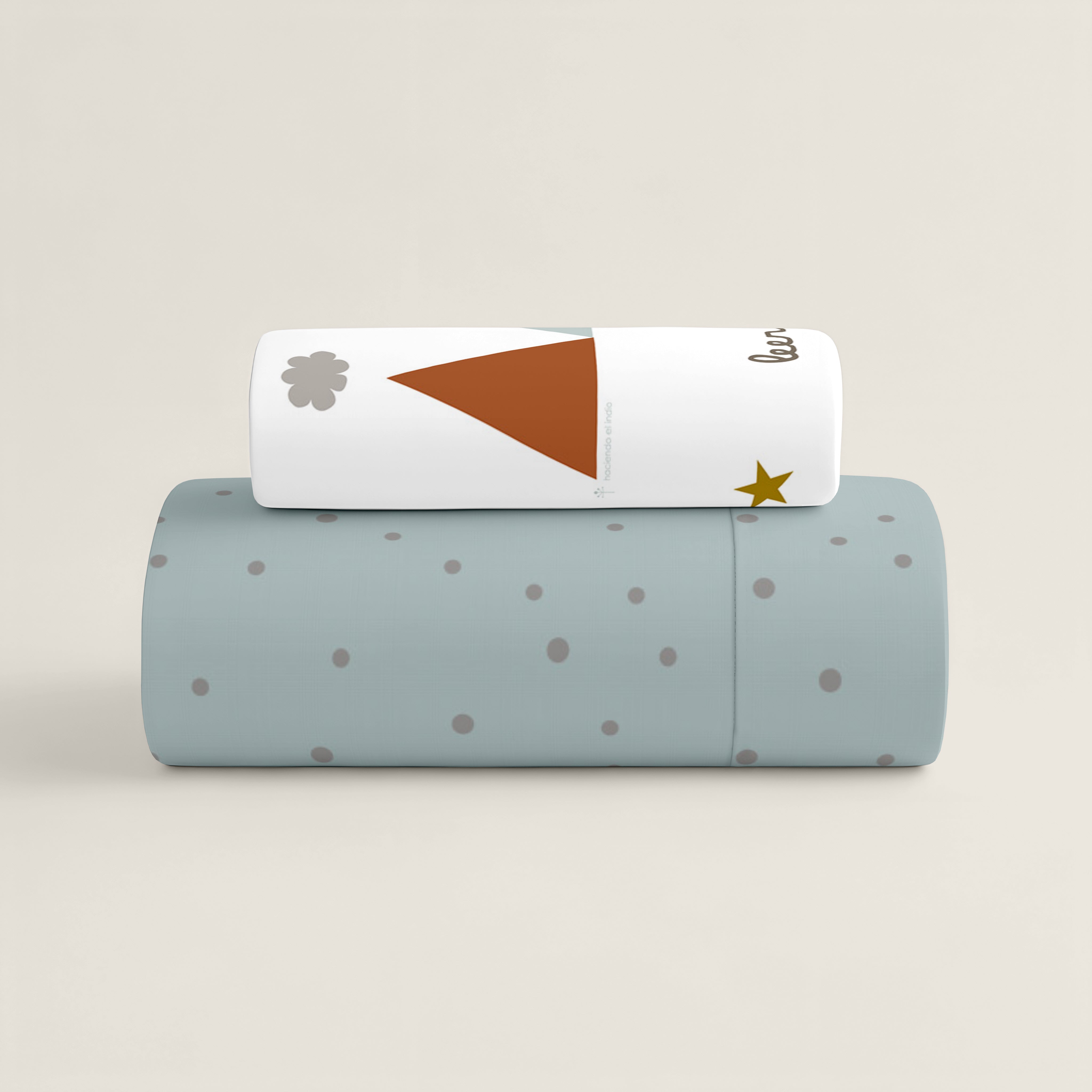 FUNDA NÓRDICA REVERSIBLE CUNA BEBÉ SUSANITA AZUL 100% ALGODÓN