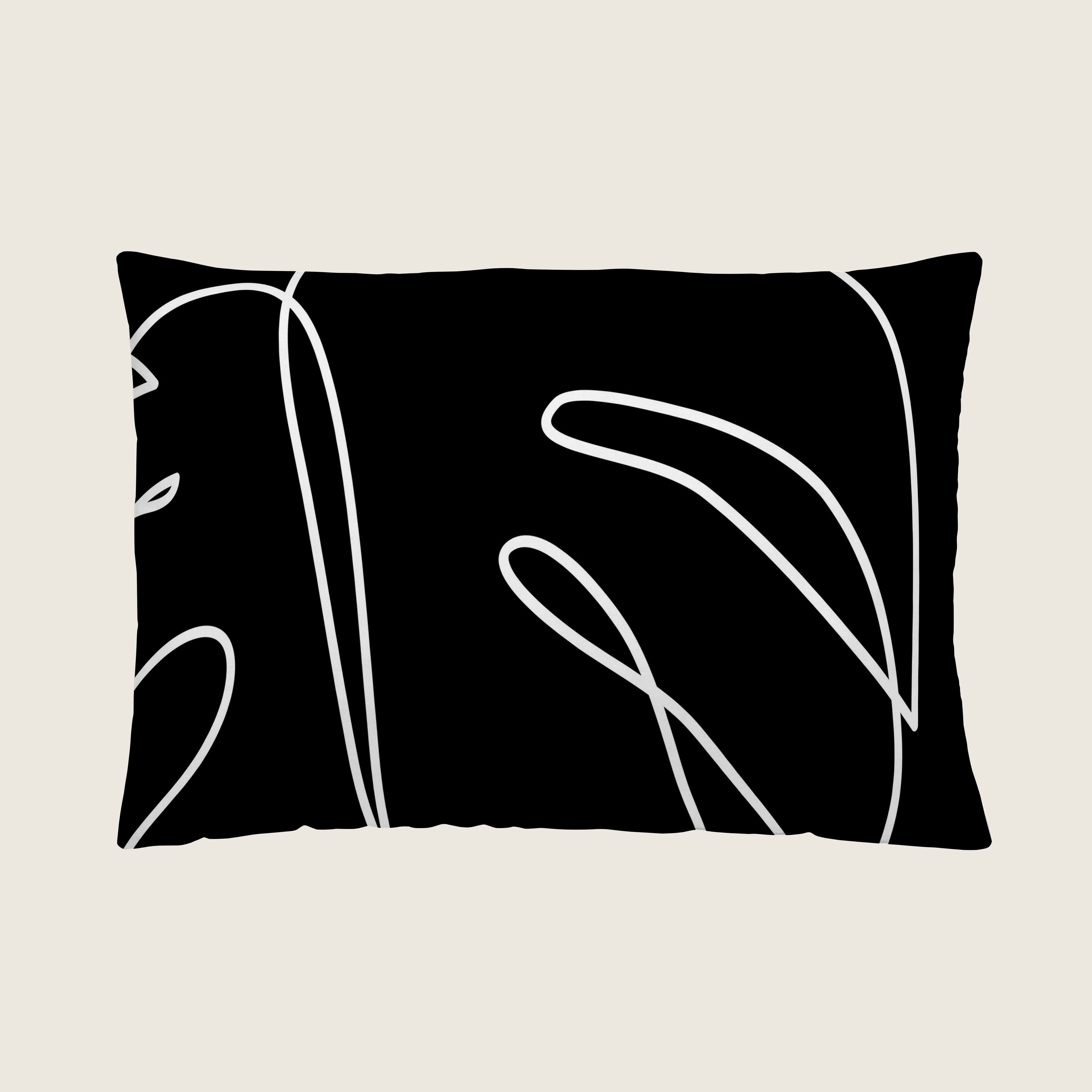 FUNDA DE COJÍN ESTAMPADO BLANCA 100% ALGODÓN