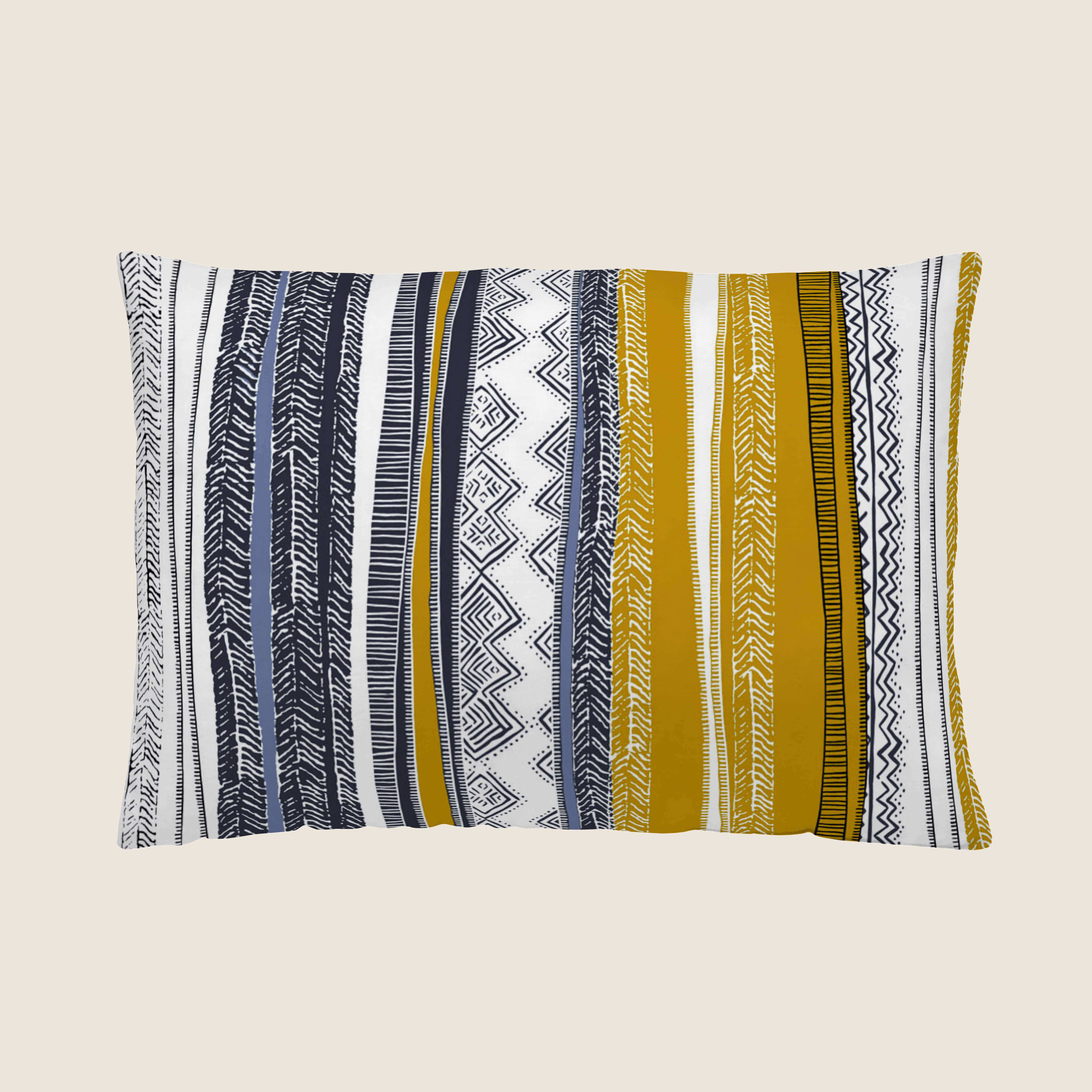 FUNDA DE COJÍN ESTAMPADO TEL AVIV 100% ALGODÓN