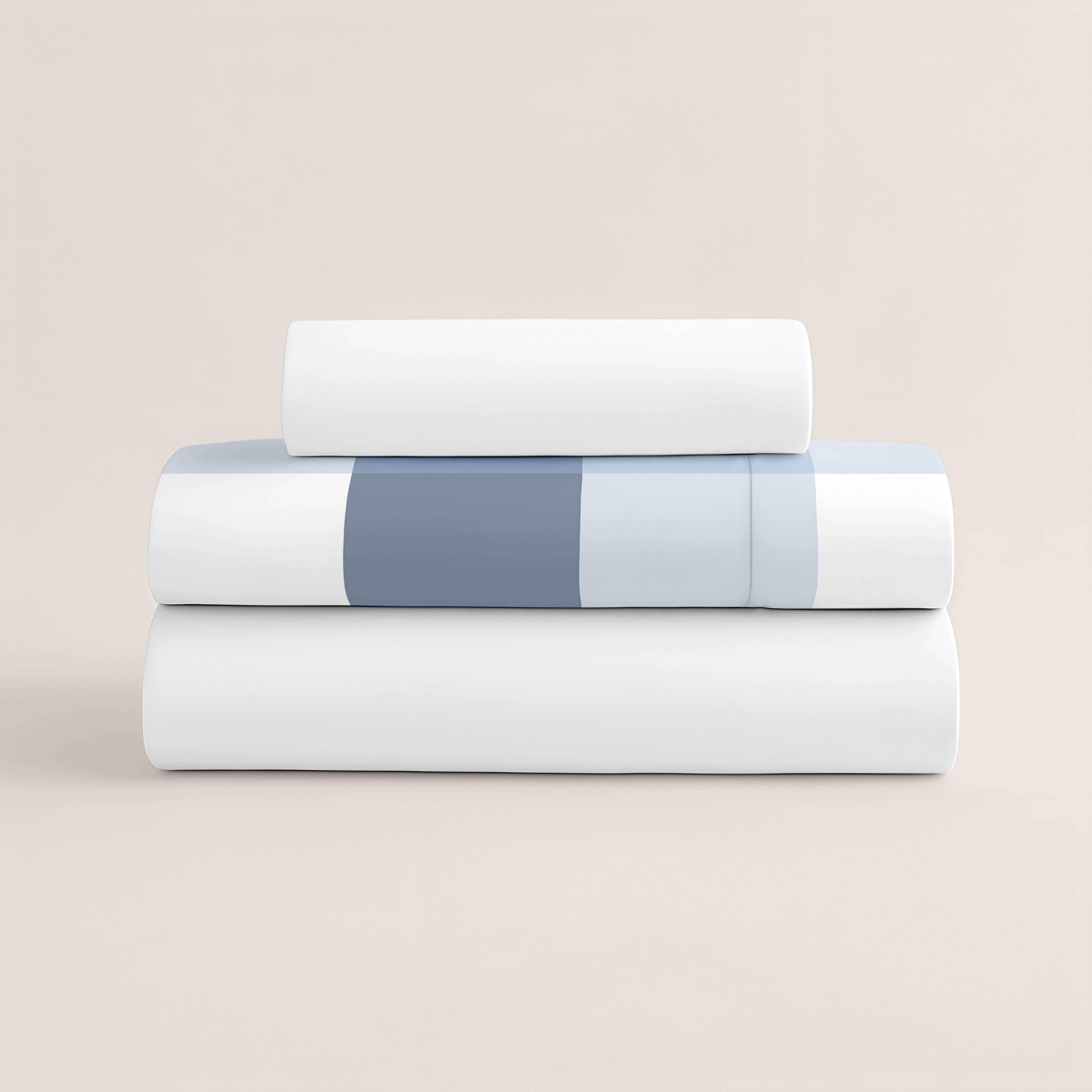 JUEGO SÁBANAS ESTAMPADAS ESCOCES AZUL-BLANCO 100% ALGODÓN