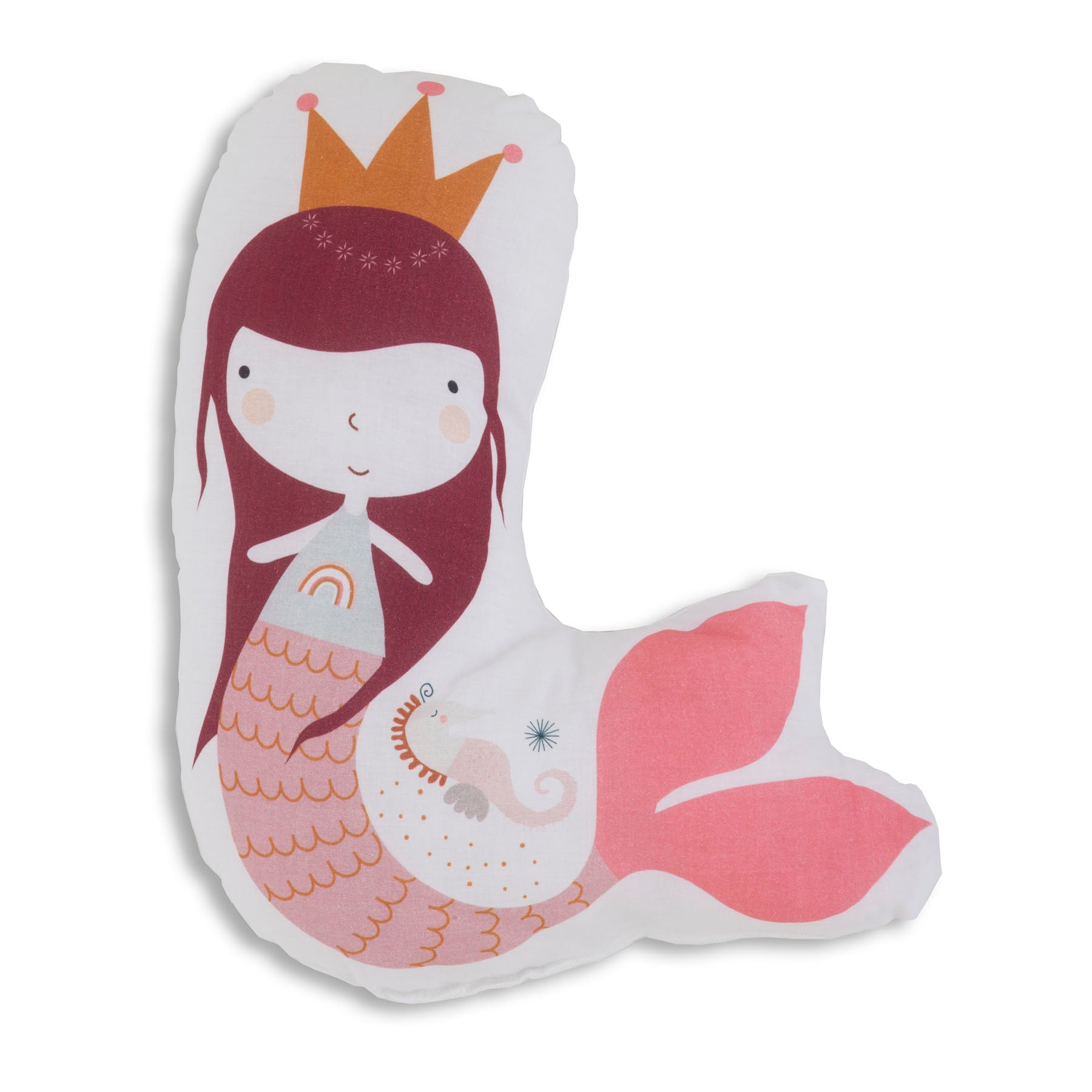 COJÍN DE FORMAS INFANTIL ESTAMPADO SIRENES